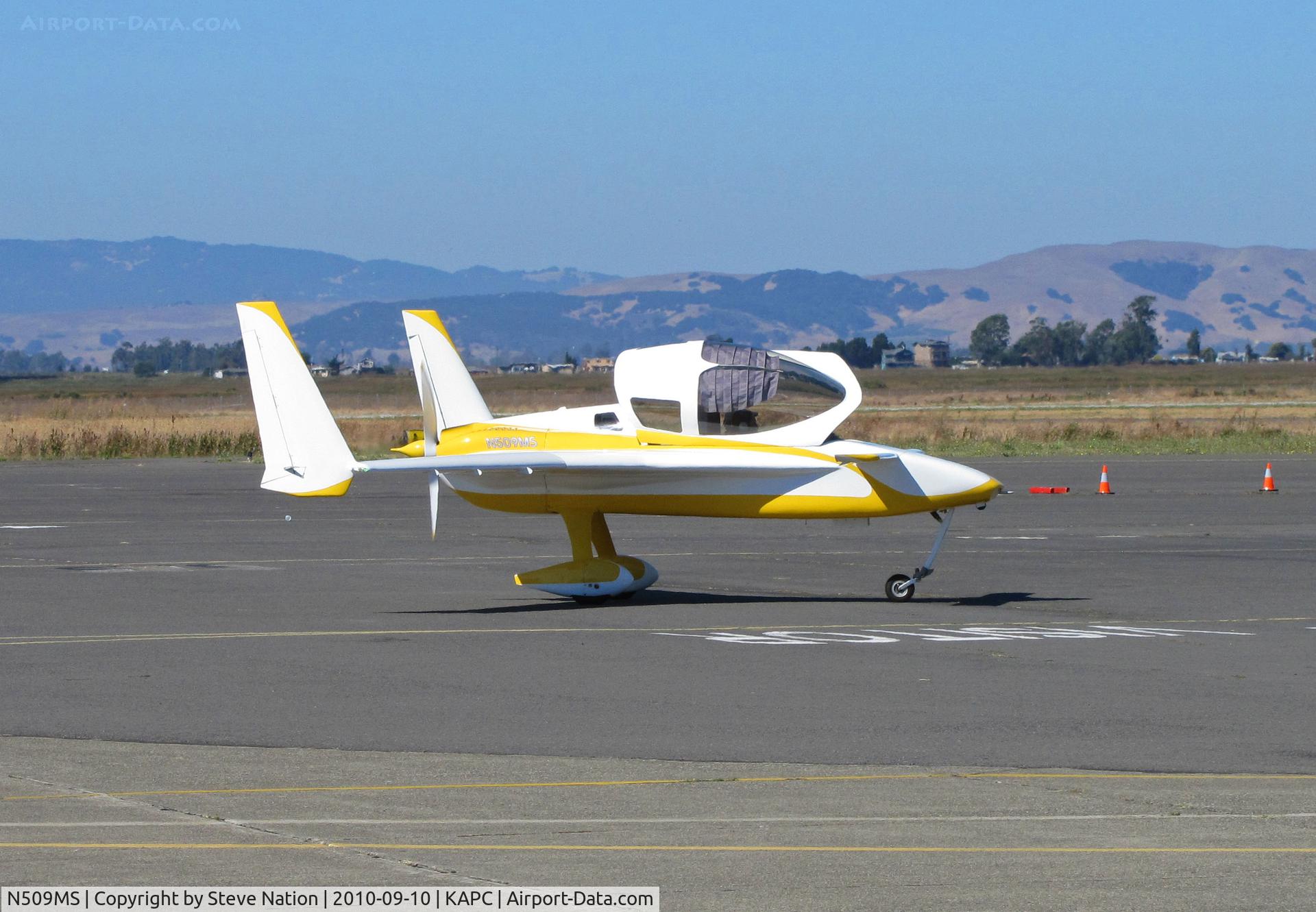 N509MS, 1989 Co-Z Cozy C/N 509, COZY home built from Southern California on transient ramp at Napa, CA