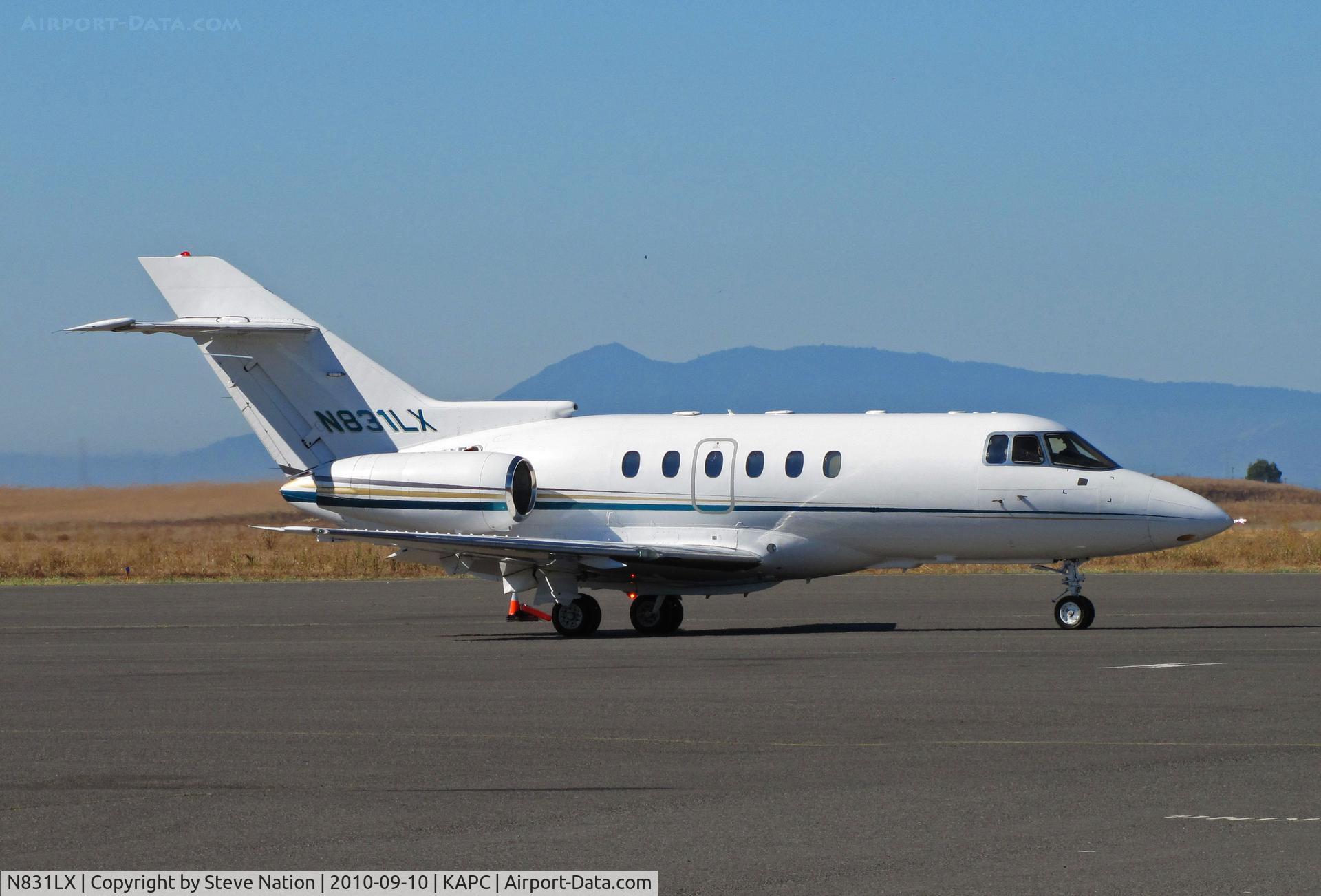 N831LX, 2000 Raytheon Hawker 800XP C/N 258510, Flight Options Hawker 800XP (