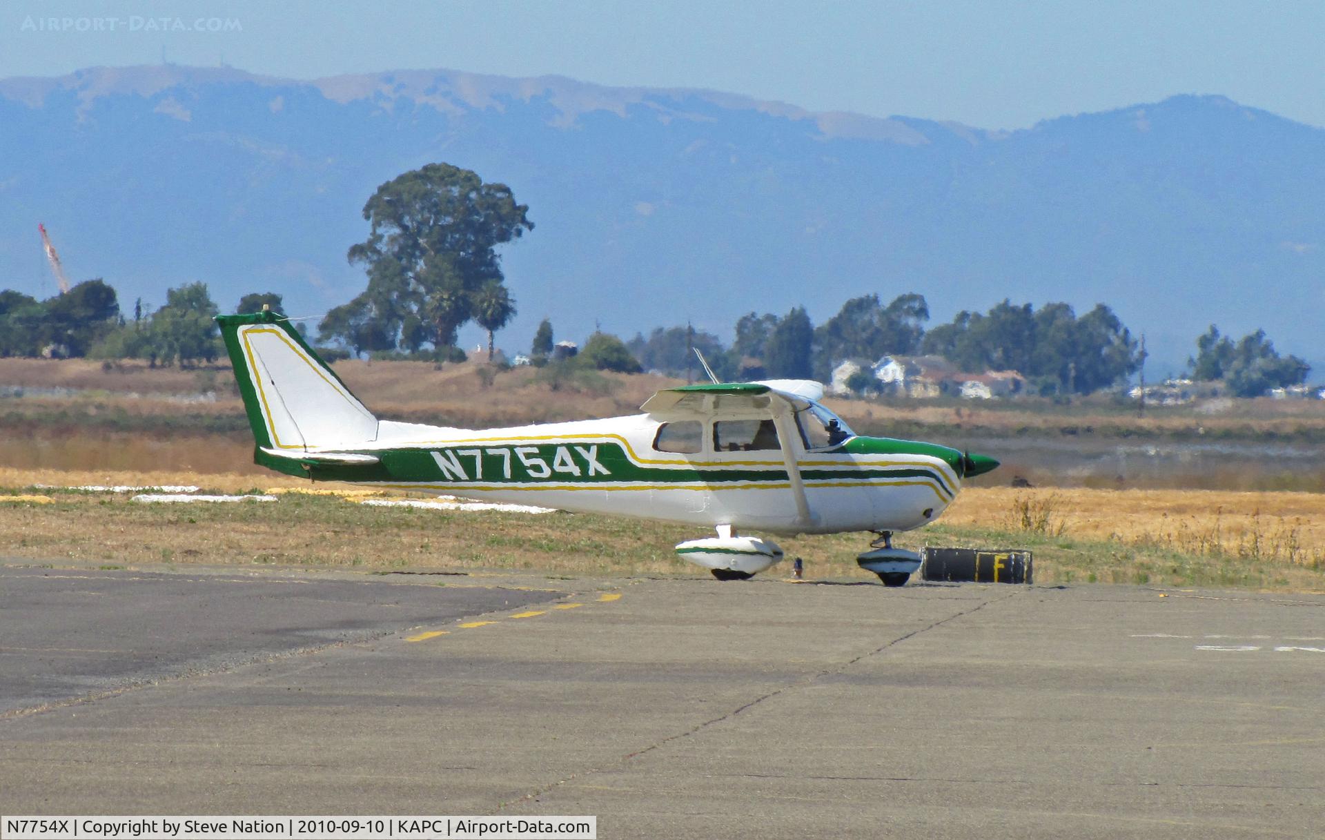 N7754X, 1960 Cessna 172B C/N 17248254, Napa-based 1960  Cessna 172B departing for training flight