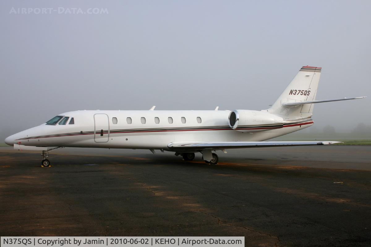 N375QS, 2008 Cessna 680 Citation Sovereign C/N 680-0230, It's amazing what three hours can do to the weather. Look at the other picture of this plane on this same day to see the difference.