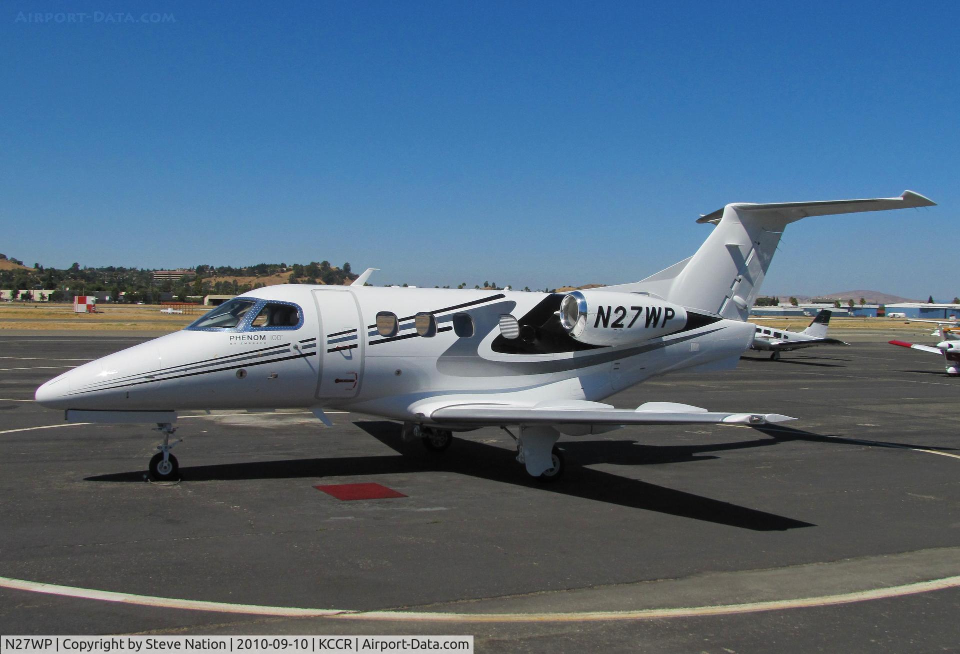 N27WP, 2009 Embraer EMB-500 Phenom 100 C/N 50000058, Passport 100 LLC, Santa Barbara, CA Phenom 100 (Bill Larkins and I are joined at the hip - shot 5 minutes apart!!!!)