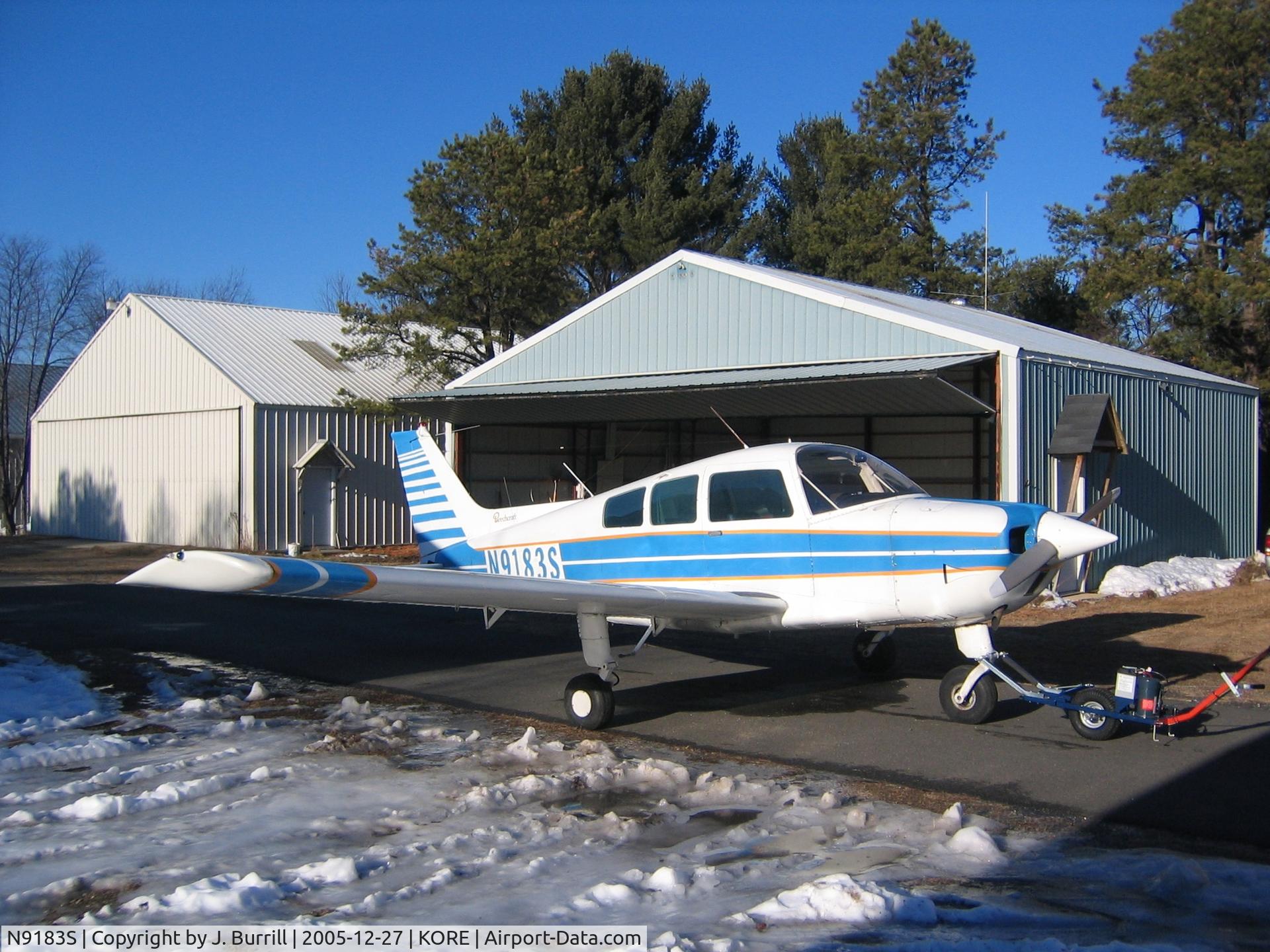 N9183S, 1976 Beech C23 Sundowner 180 C/N M-1802, It's a 1976 Beech Sundowner.