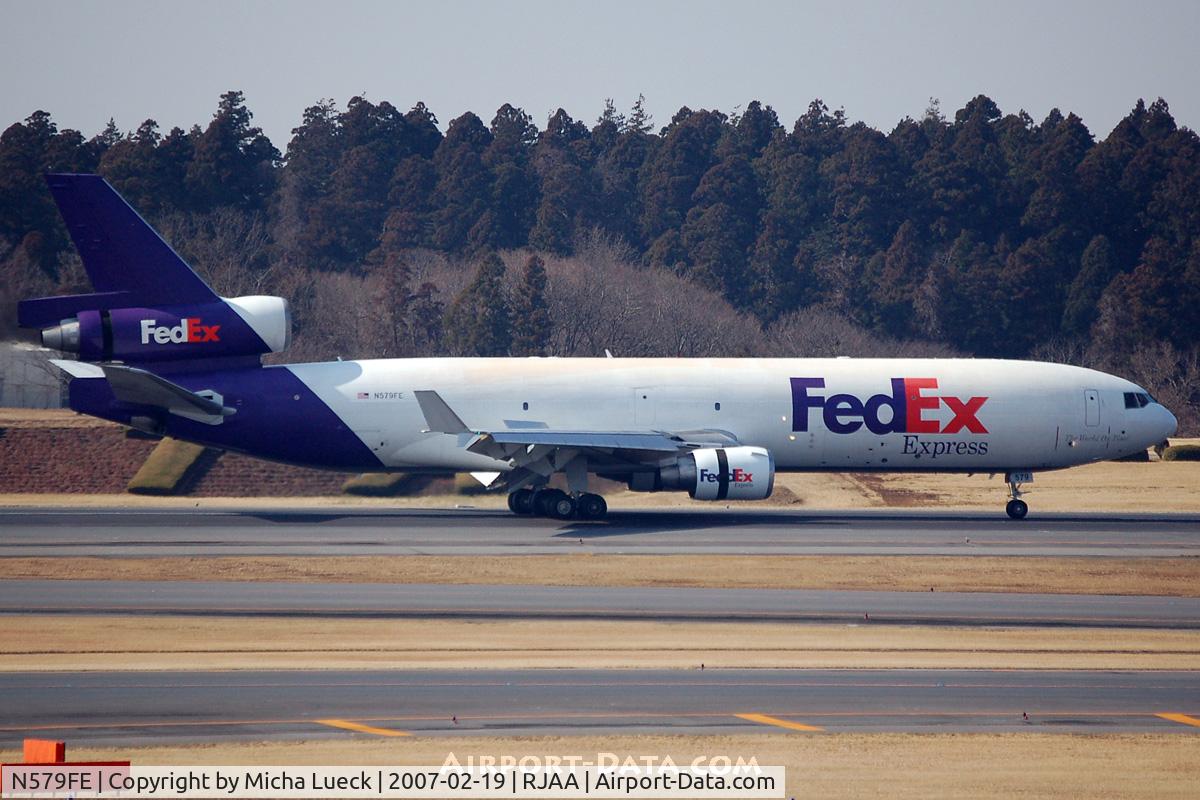 N579FE, 1993 McDonnell Douglas MD-11F C/N 48470, At Narita