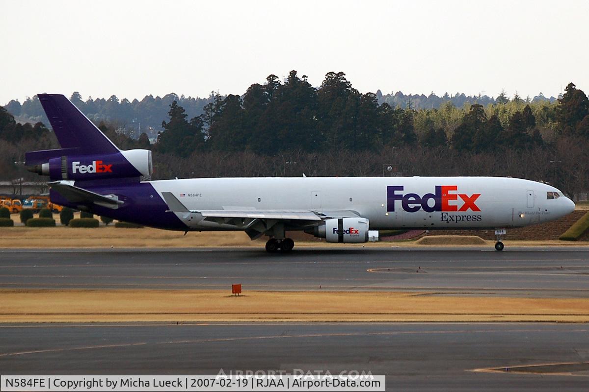 N584FE, 1992 McDonnell Douglas MD-11F C/N 48436, At Narita