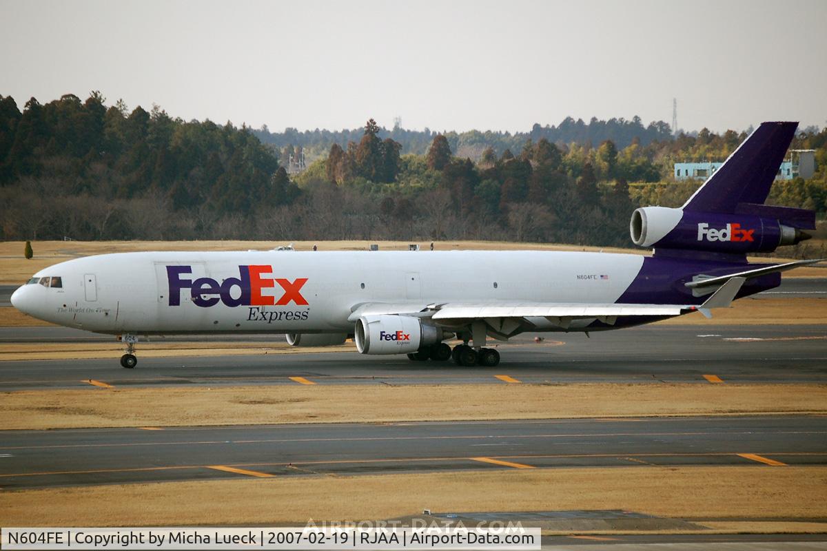 N604FE, 1992 McDonnell Douglas MD-11F C/N 48460, At Narita