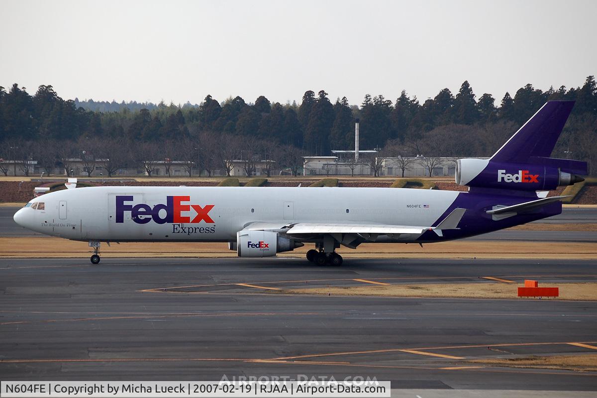 N604FE, 1992 McDonnell Douglas MD-11F C/N 48460, At Narita