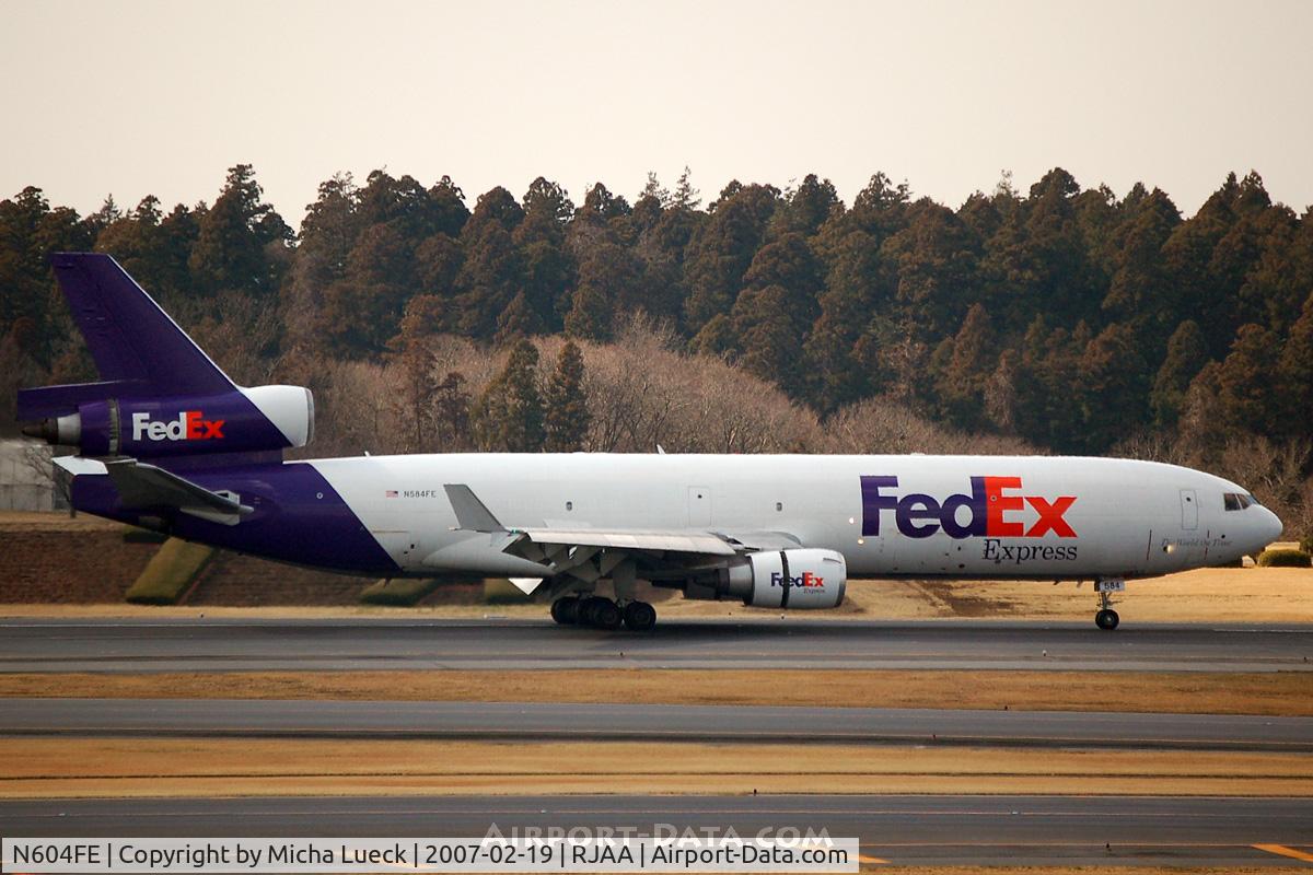 N604FE, 1992 McDonnell Douglas MD-11F C/N 48460, At Narita