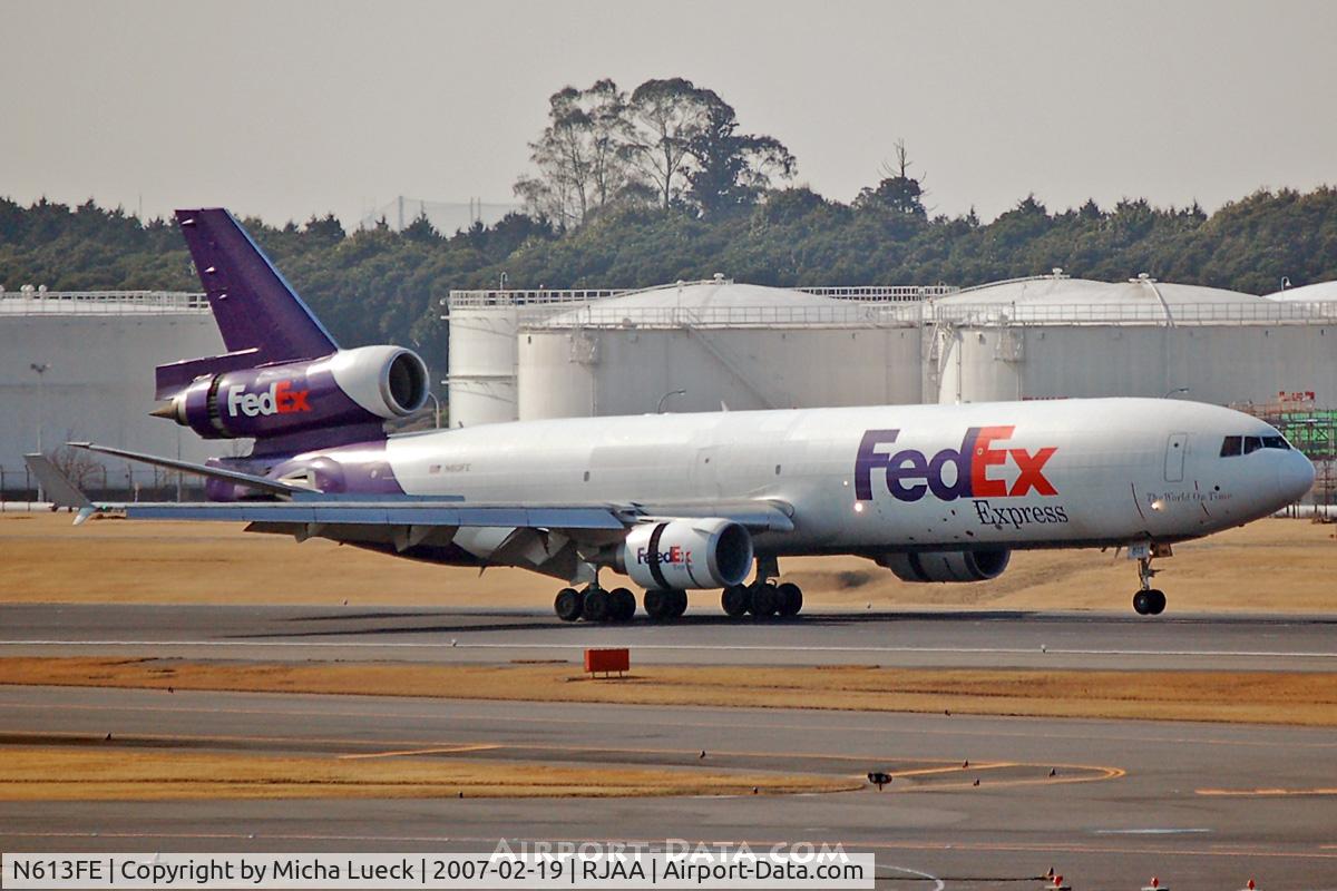 N613FE, 1996 McDonnell Douglas MD-11F C/N 48749, At Narita