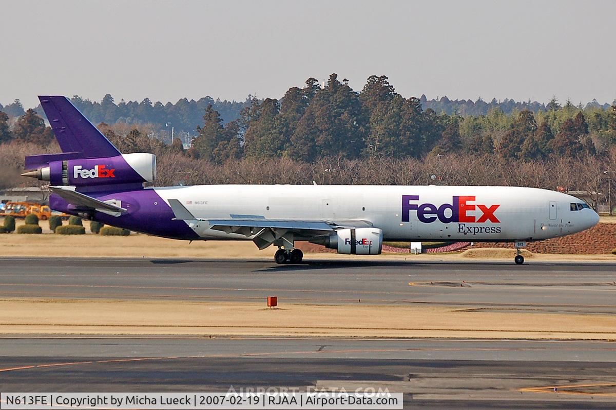 N613FE, 1996 McDonnell Douglas MD-11F C/N 48749, At Narita