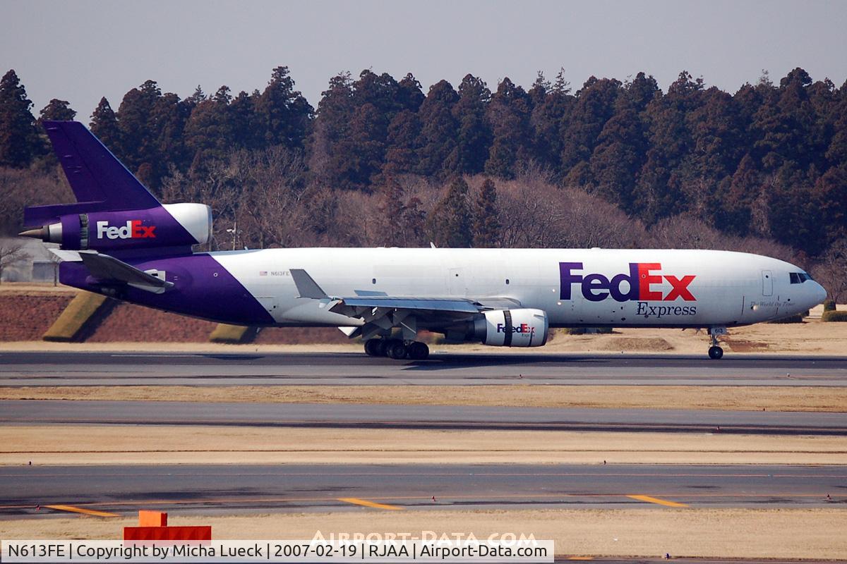 N613FE, 1996 McDonnell Douglas MD-11F C/N 48749, At Narita