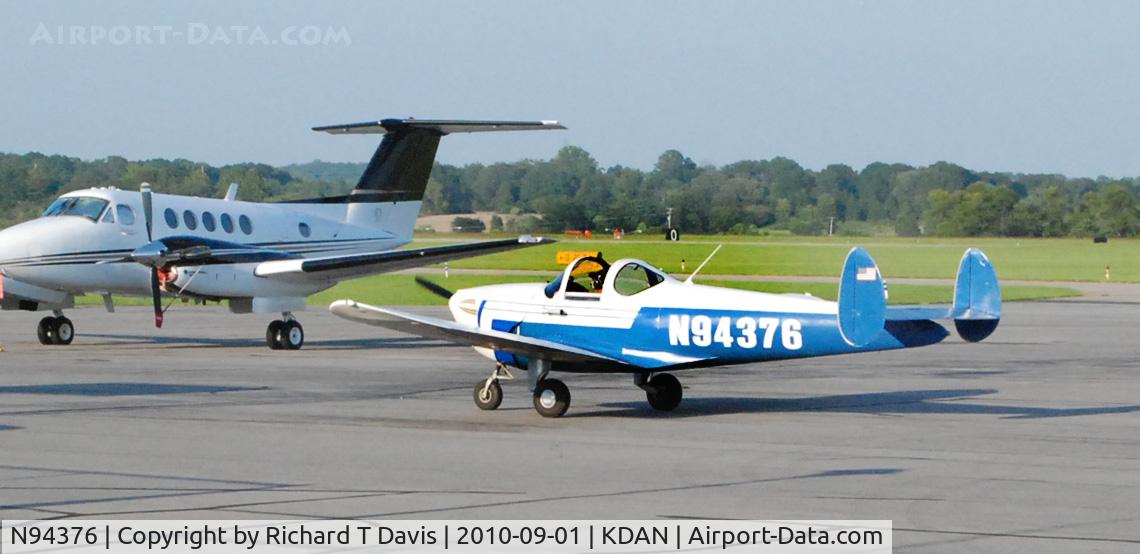 N94376, 1946 Erco 415C Ercoupe C/N 1599, 1946 Ercoupe 415-C in Danville Va...