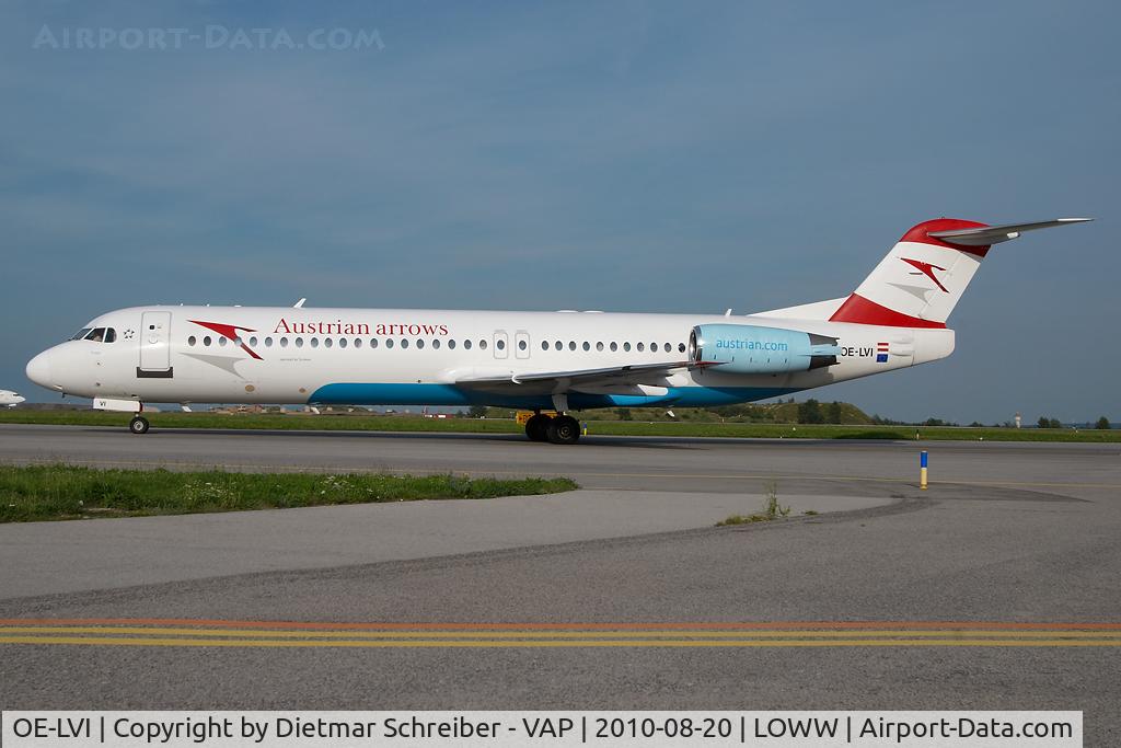 OE-LVI, 1993 Fokker 100 (F-28-0100) C/N 11468, Austrian Arrows Fokker 100