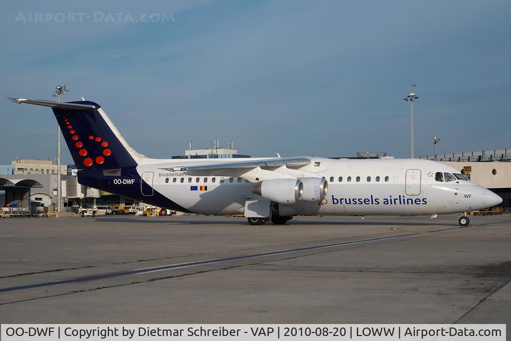 OO-DWF, 1998 British Aerospace Avro 146-RJ100 C/N E3332, Brussels Airlines bae 146