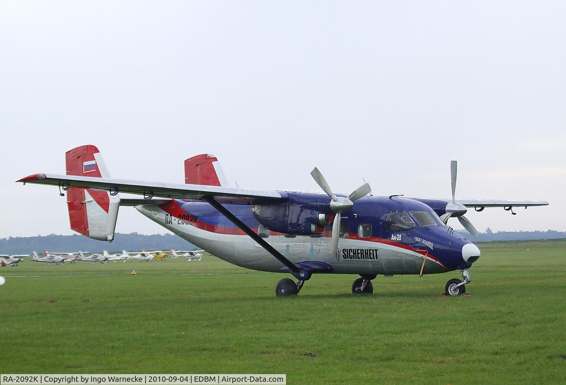RA-2092K, Antonov An-28 C/N 1AJ001-04, Antonov An-28 CASH 'Ana Bolika' at the 2010 Air Magdeburg