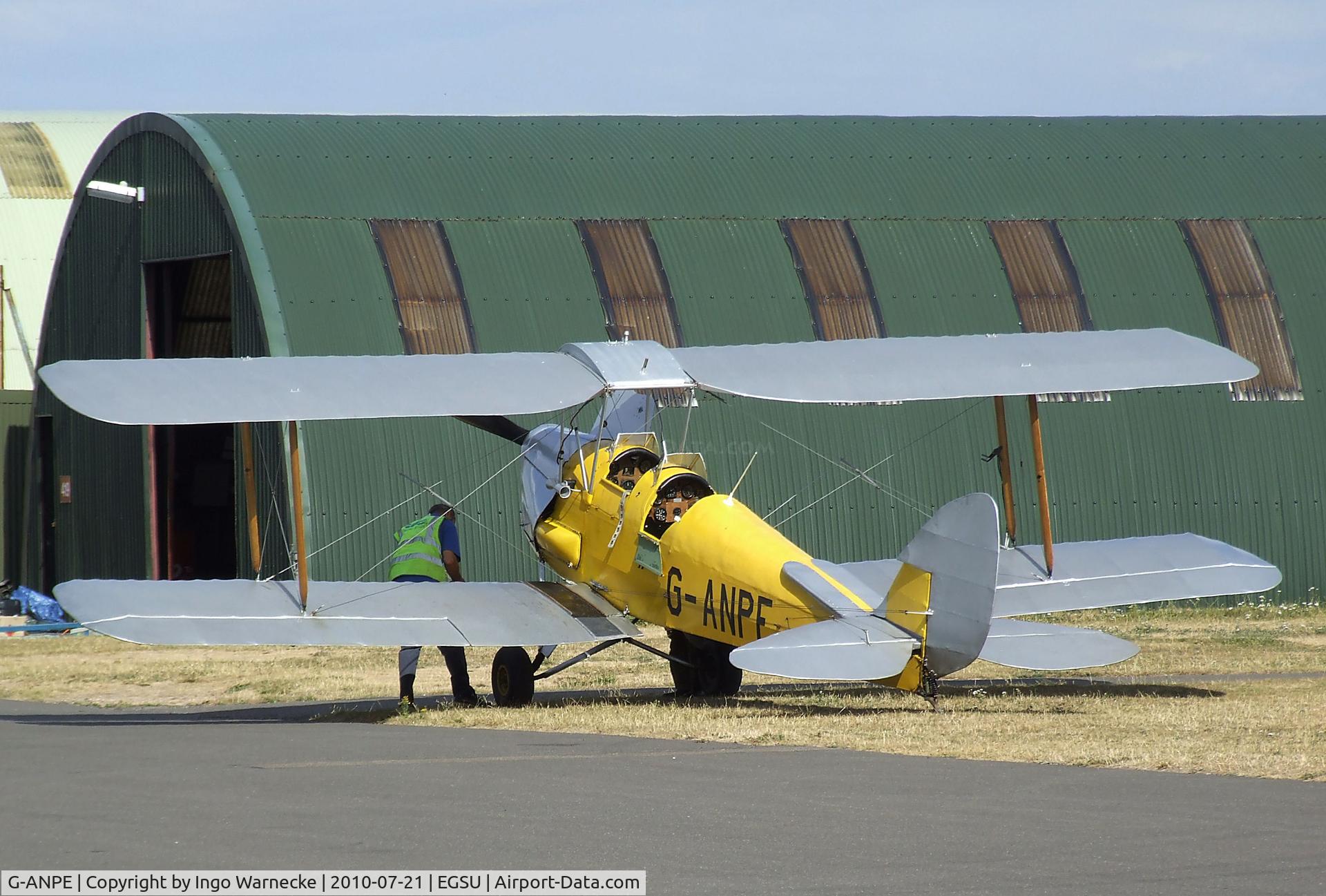 G-ANPE, 1940 De Havilland DH-82A Tiger Moth II C/N 83738, De Havilland (Morris) D.H.82A Tiger Moth at Duxford airfield