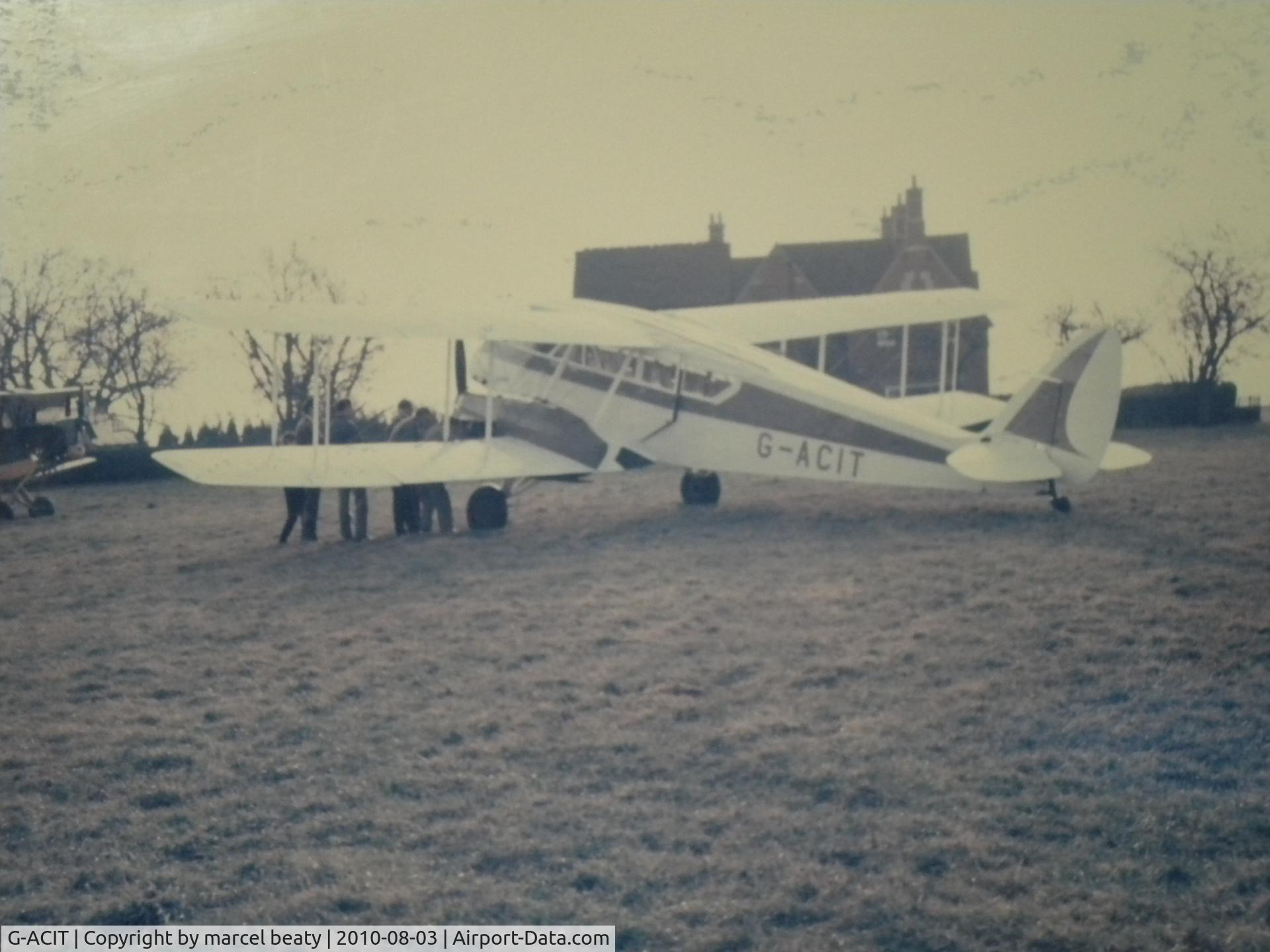 G-ACIT, 1933 De Havilland DH-84 Dragon 1 C/N 6039, slipton sept 1969