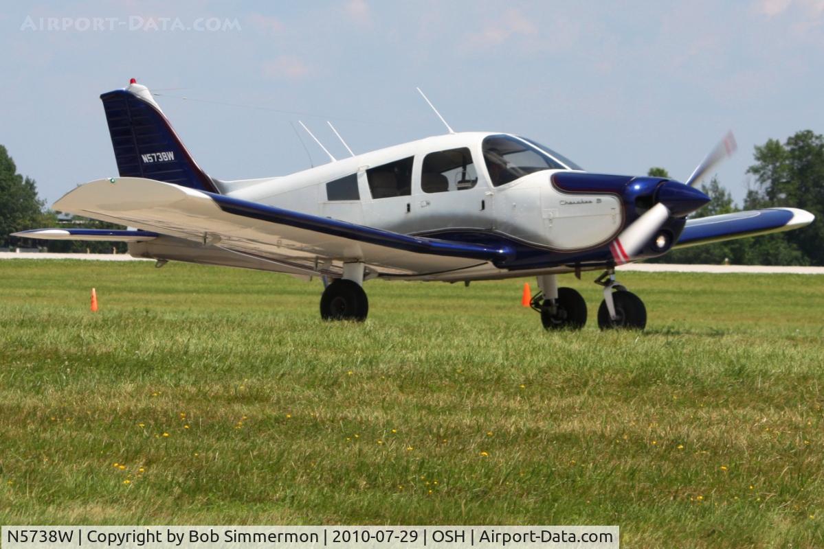 N5738W, 1963 Piper PA-28-150 Cherokee C/N 28-1434, Departing Airventure 2010 - Oshkosh, Wisconsin