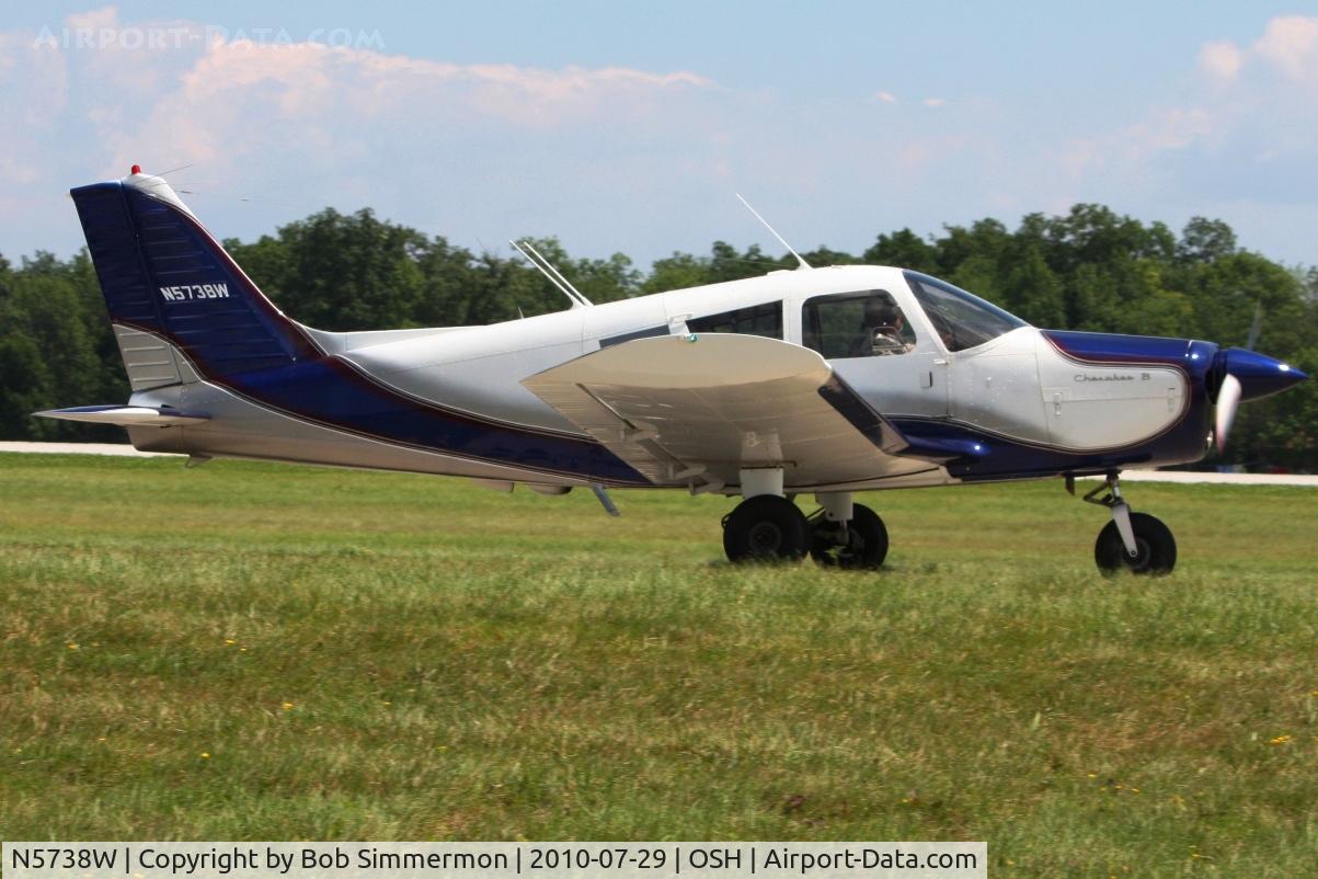 N5738W, 1963 Piper PA-28-150 Cherokee C/N 28-1434, Departing Airventure 2010 - Oshkosh, Wisconsin
