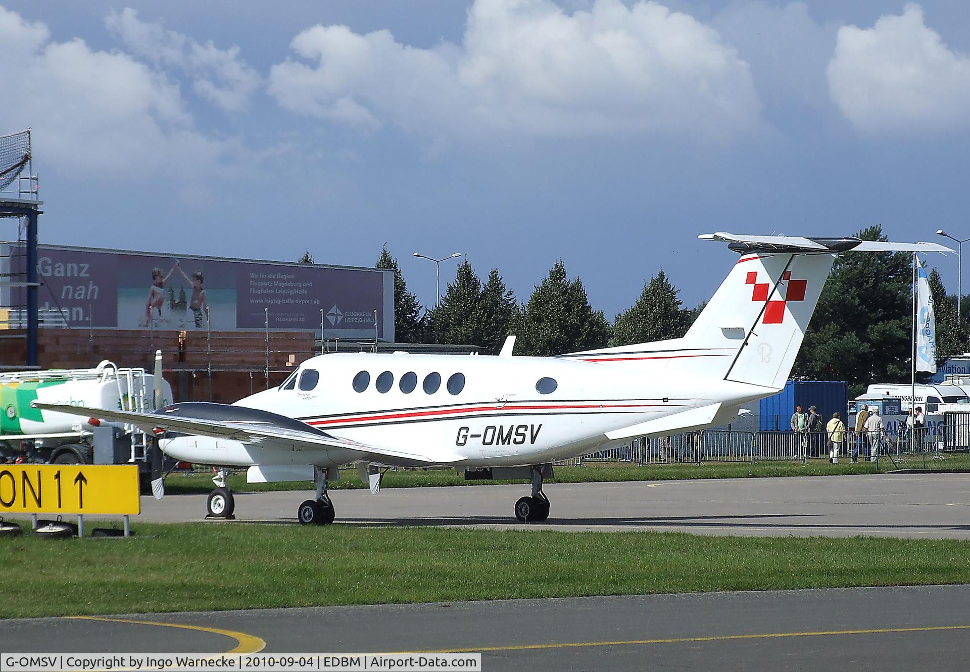 G-OMSV, 2009 Hawker Beechcraft B200GT King Air King Air C/N BY-96, Beechcraft King Air 200GT at the 2010 Air Magdeburg