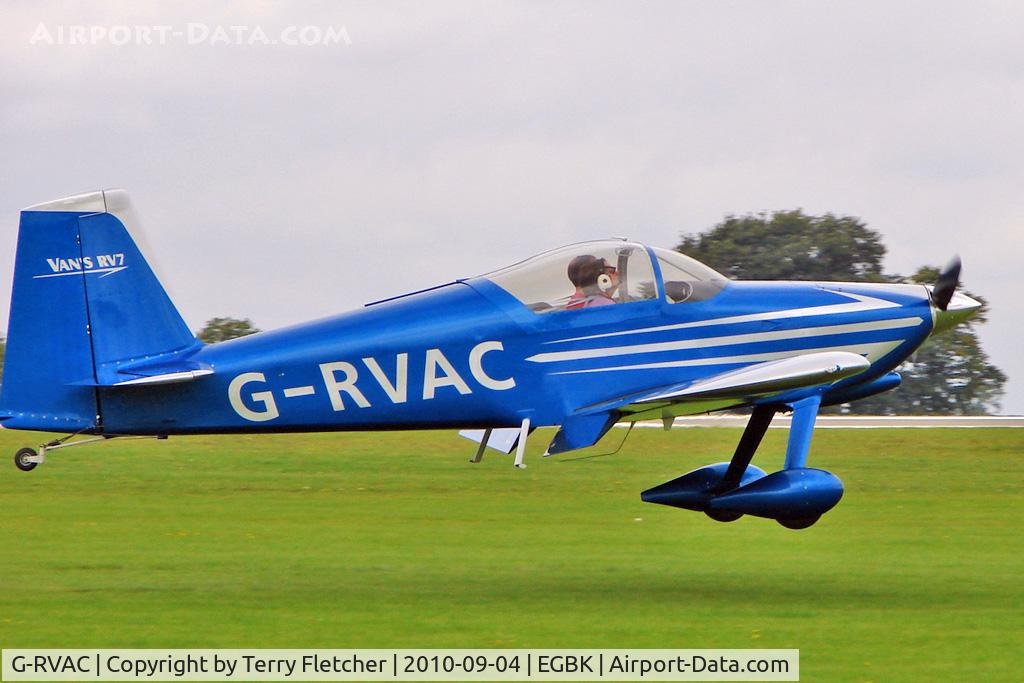 G-RVAC, 2005 Vans RV-7 C/N PFA 323-14445, 2005 Caldecourt Afs VANS RV-7, c/n: PFA 323-14445 at 2010 LAA National Rally
