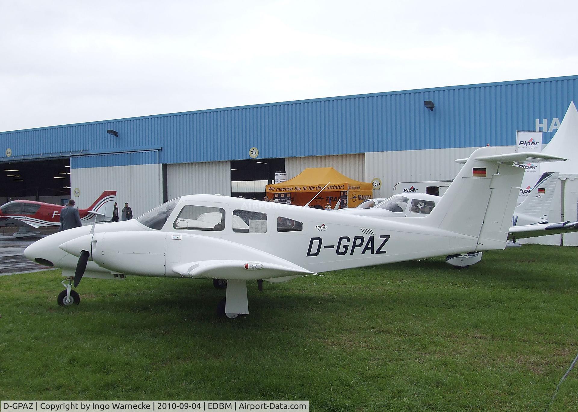 D-GPAZ, 2009 Piper PA-44-180 Seminole C/N 44-96273, Piper PA-44-180 Seminole at the 2010 Air Magdeburg