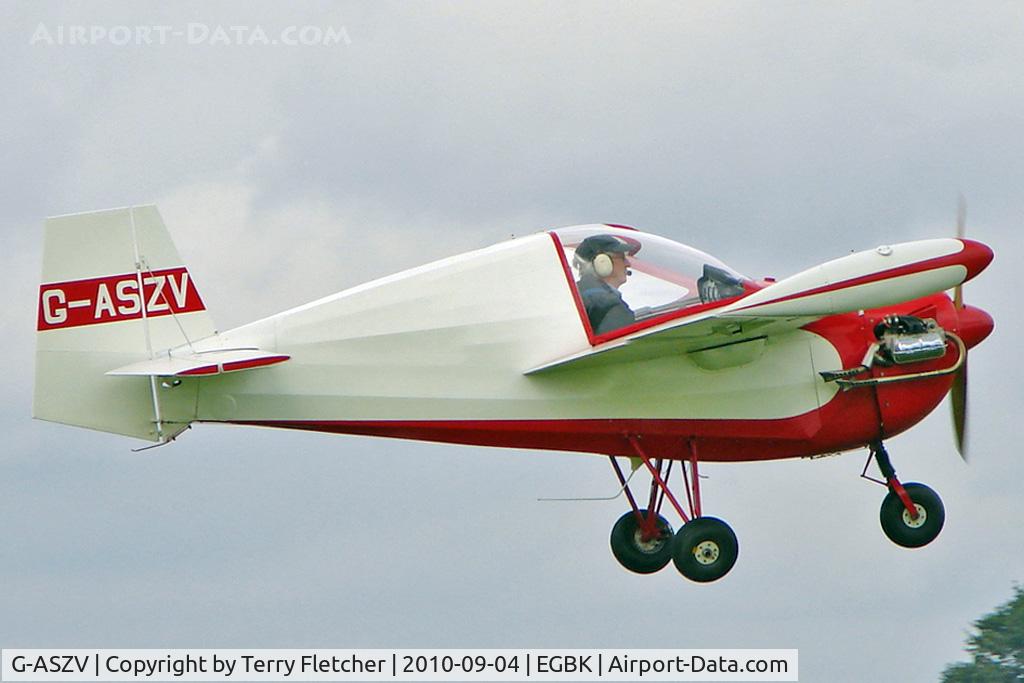 G-ASZV, 1964 Tipsy T-66 Nipper 2 C/N T66/5/45, 1964 Avions Fairey Sa TIPSY NIPPER T.66 SERIES 2, c/n: T66/5/45  ex 5N-ADE , at 2010 LAA National Rally