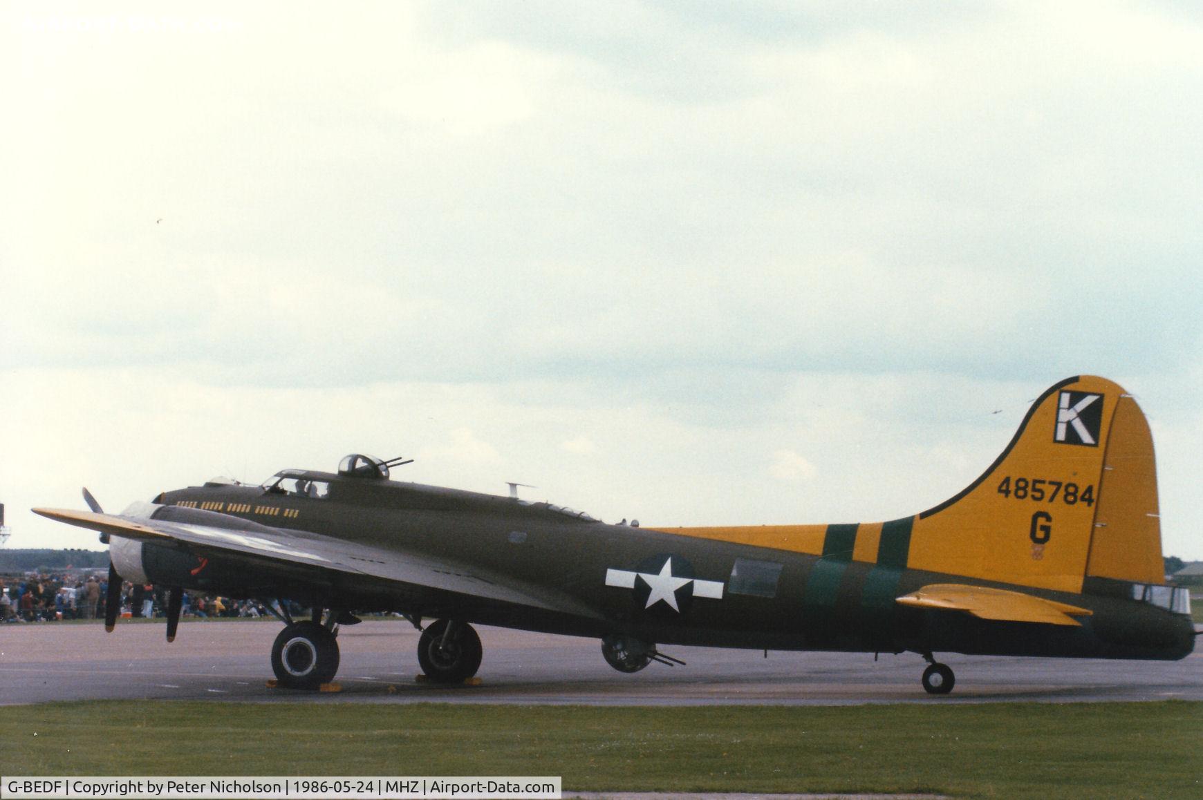G-BEDF, 1944 Boeing B-17G Flying Fortress C/N 8693, Another view of B-17G 44-85744 