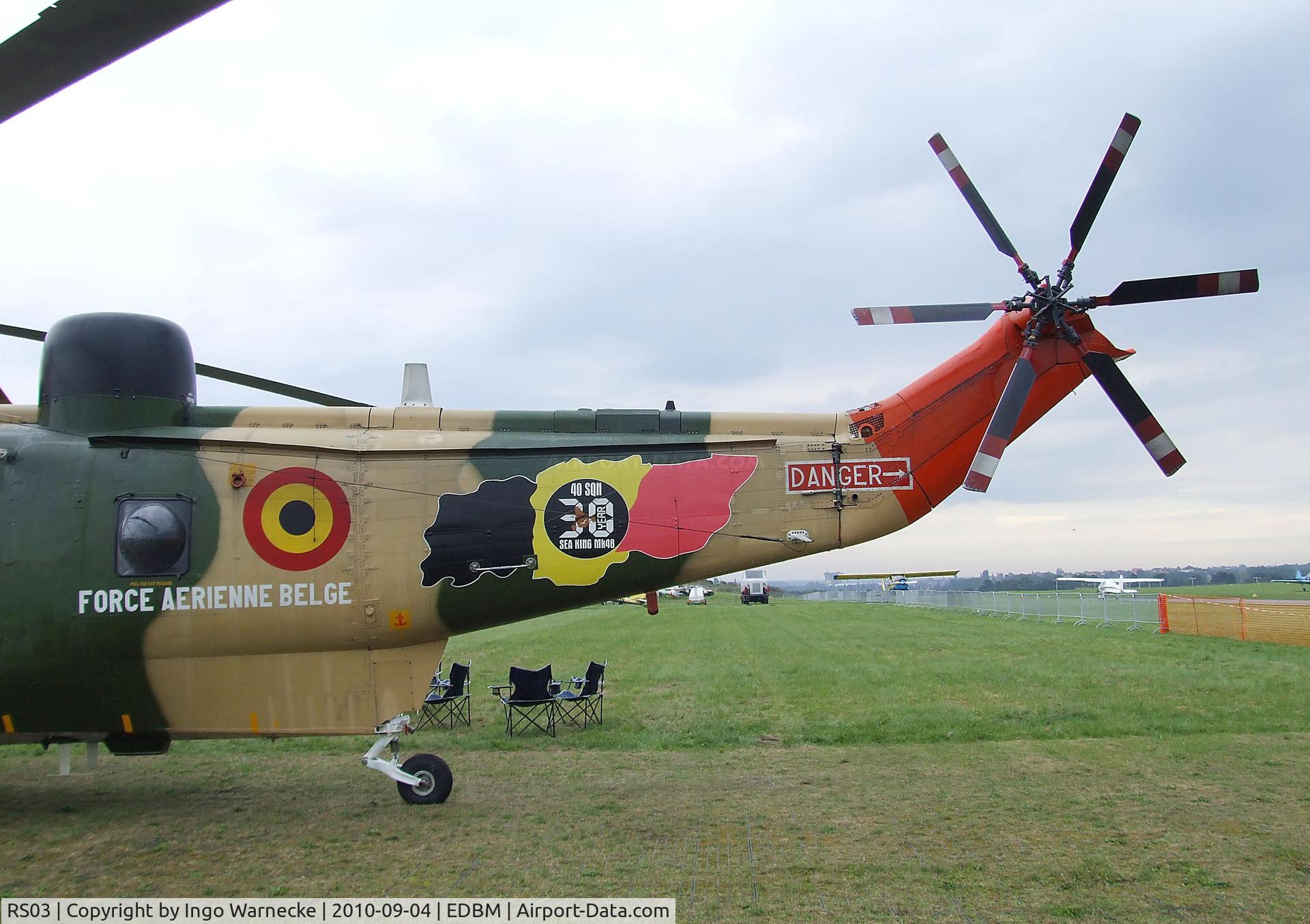 RS03, 1976 Westland Sea King Mk.48 C/N WA833, Westland Sea King Mk48 of the Belgian air force at the 2010 Air Magdeburg