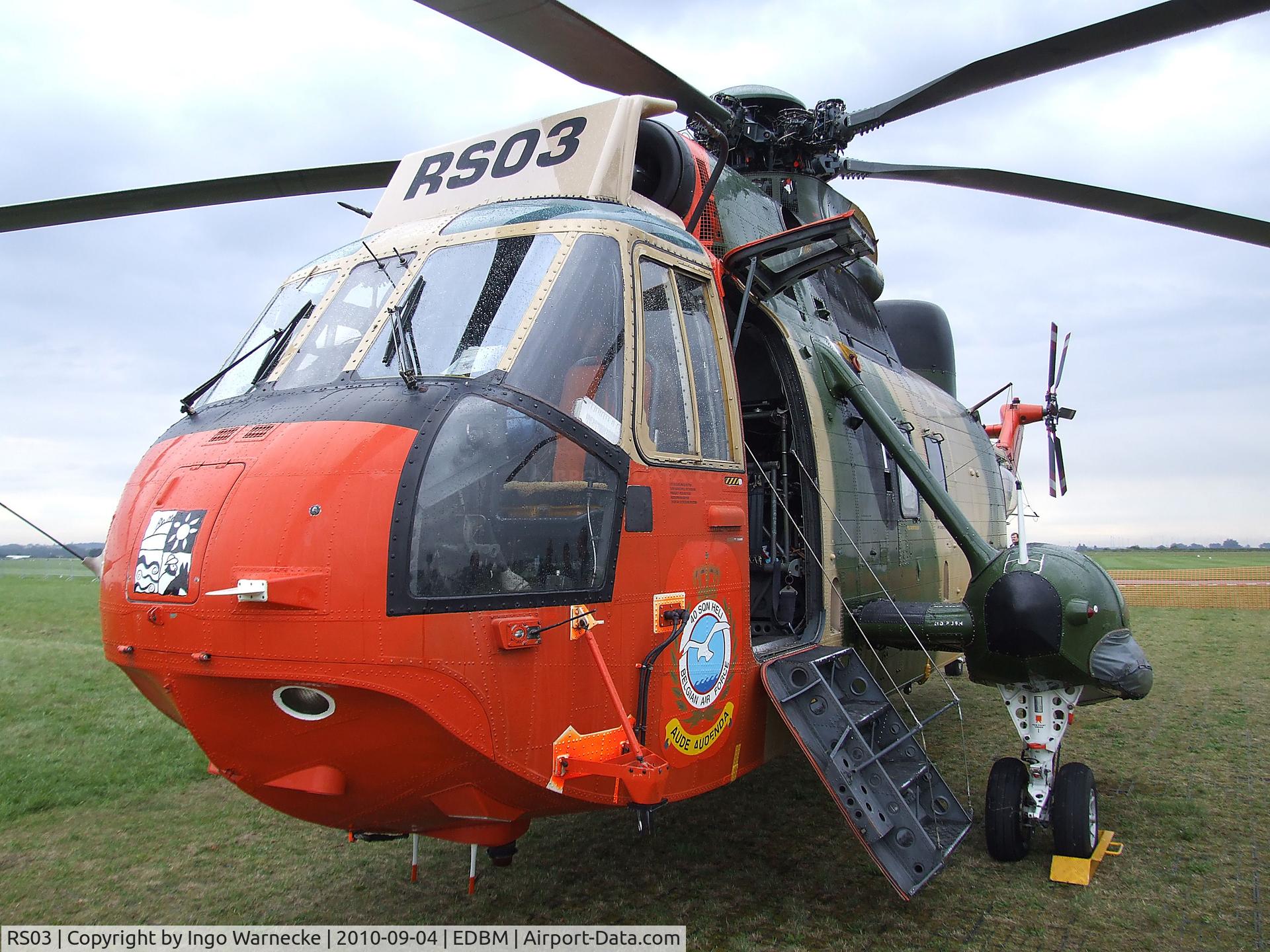 RS03, 1976 Westland Sea King Mk.48 C/N WA833, Westland Sea King Mk48 of the Belgian air force at the 2010 Air Magdeburg