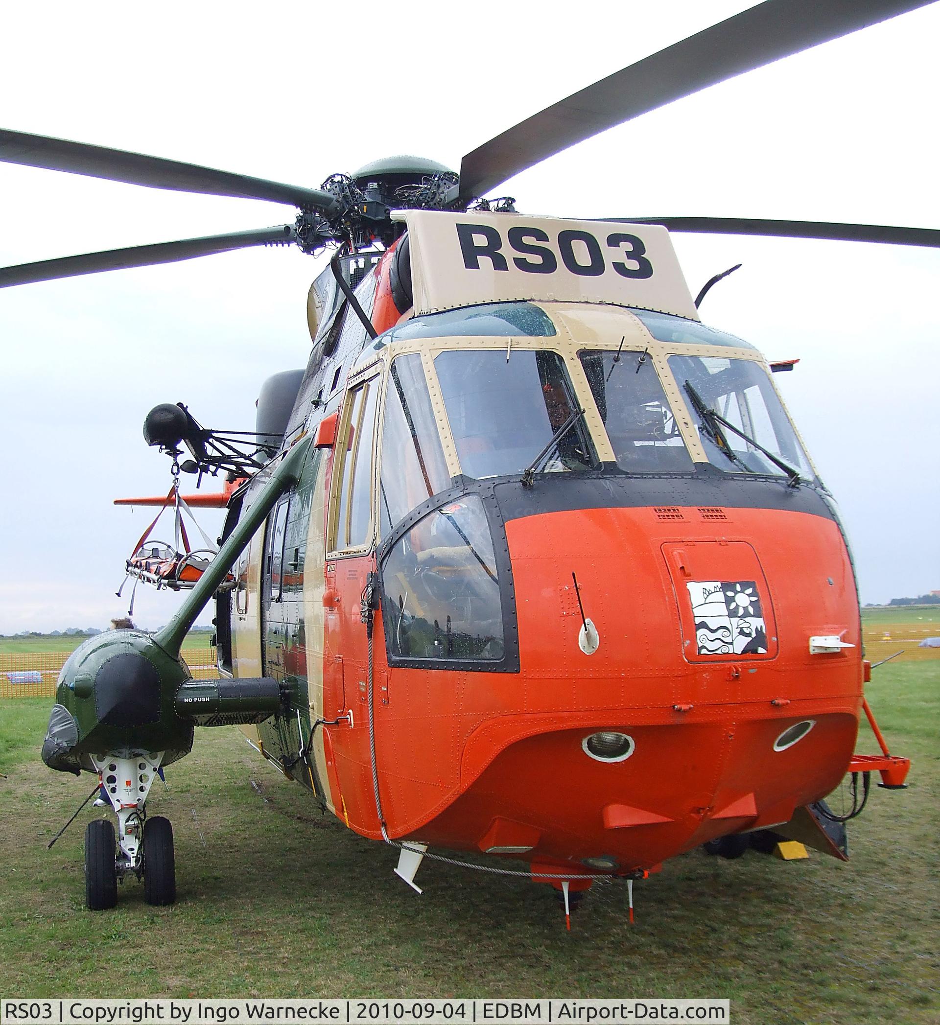 RS03, 1976 Westland Sea King Mk.48 C/N WA833, Westland Sea King Mk48 of the Belgian air force at the 2010 Air Magdeburg