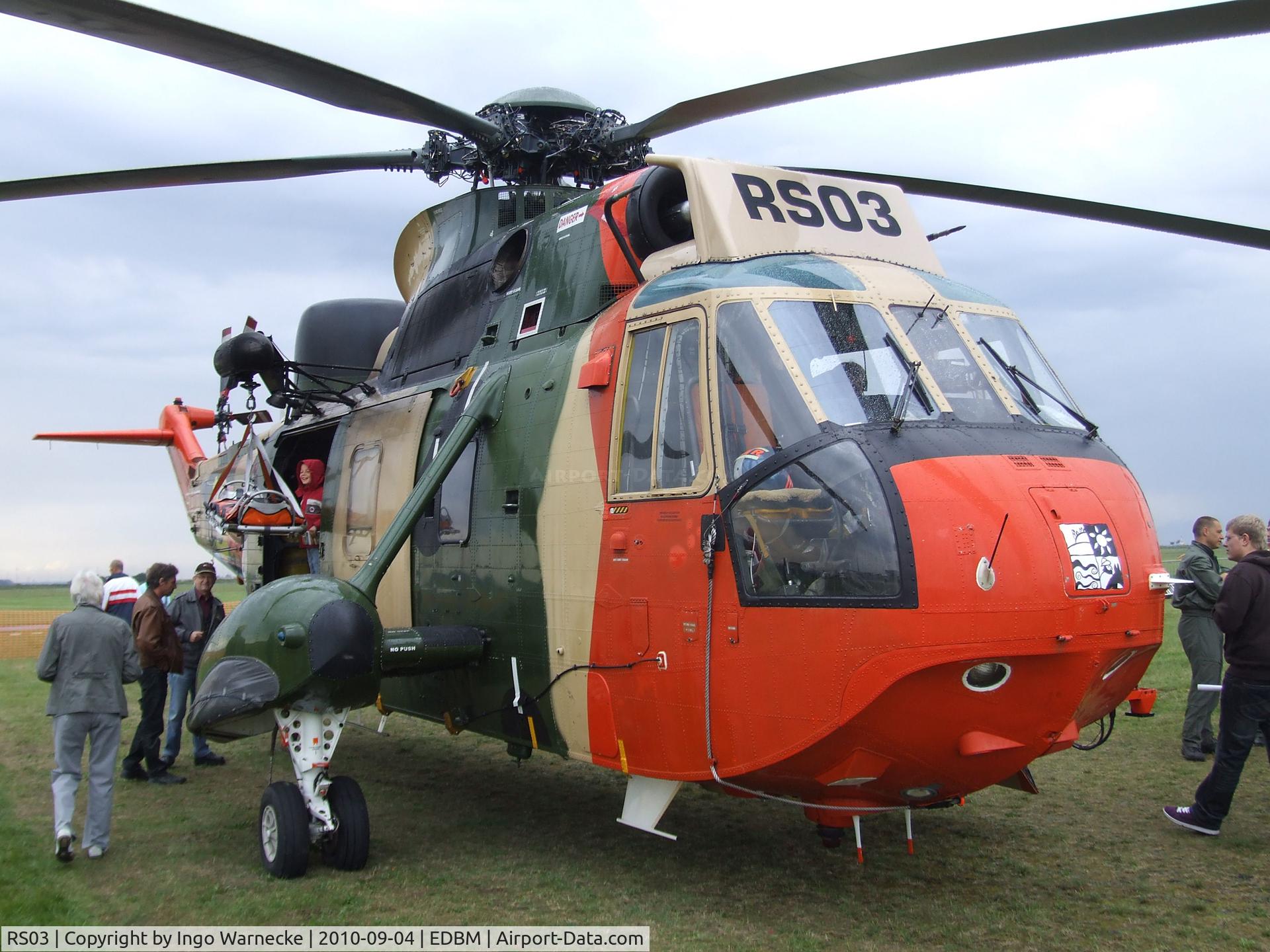 RS03, 1976 Westland Sea King Mk.48 C/N WA833, Westland Sea King Mk48 of the Belgian air force at the 2010 Air Magdeburg