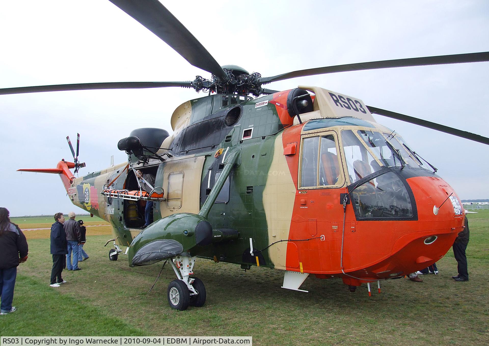 RS03, 1976 Westland Sea King Mk.48 C/N WA833, Westland Sea King Mk48 of the Belgian air force at the 2010 Air Magdeburg