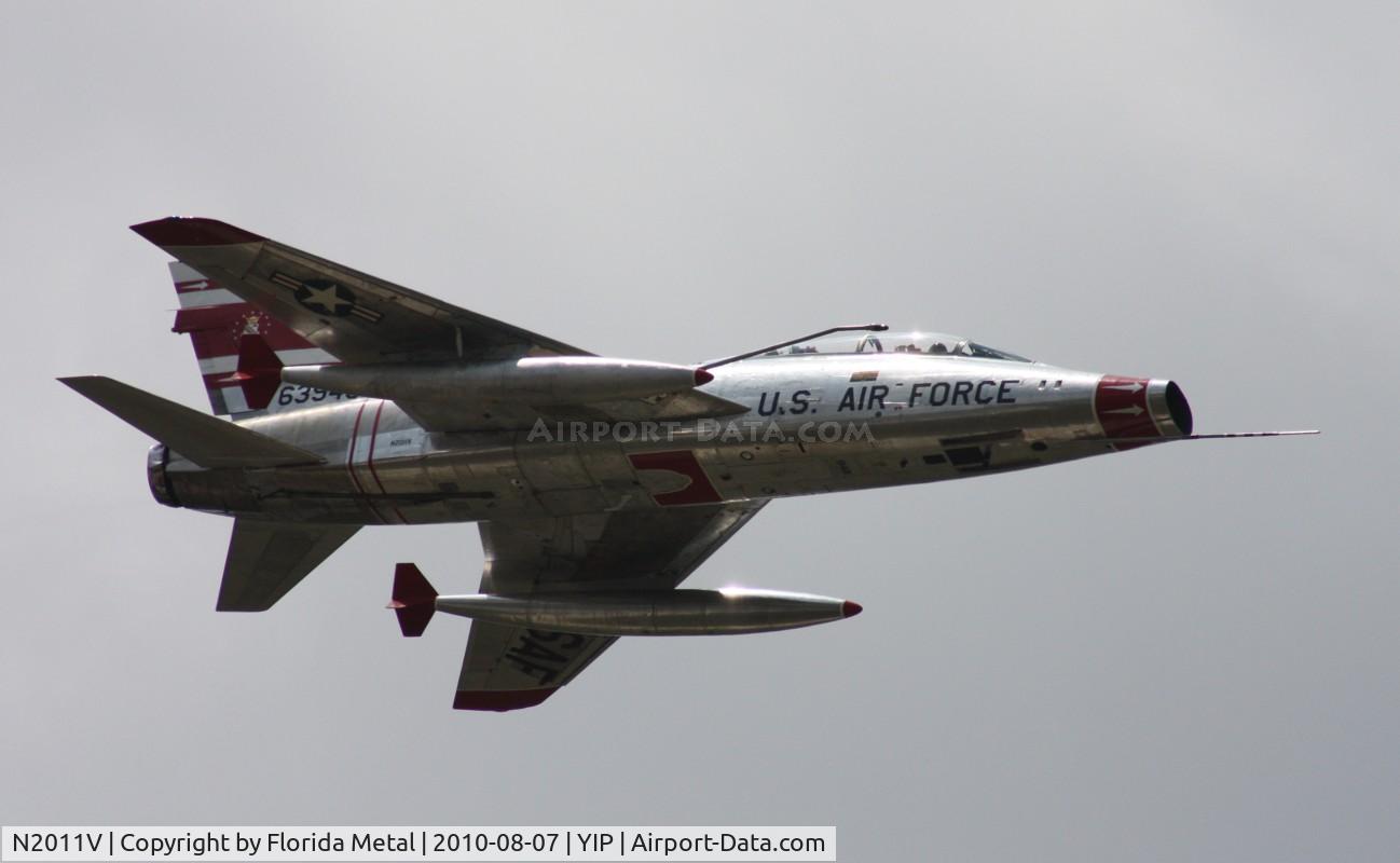 N2011V, 1958 North American F-100F Super Sabre C/N 243-224, F-100F