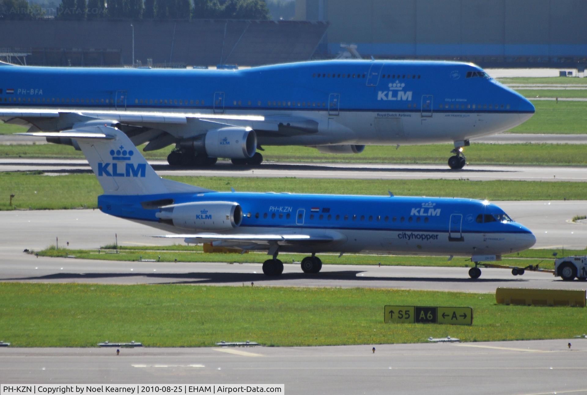 PH-KZN, 1995 Fokker 70 (F-28-0070) C/N 11553, K.L.M. - CITYHOPPER (KLC)