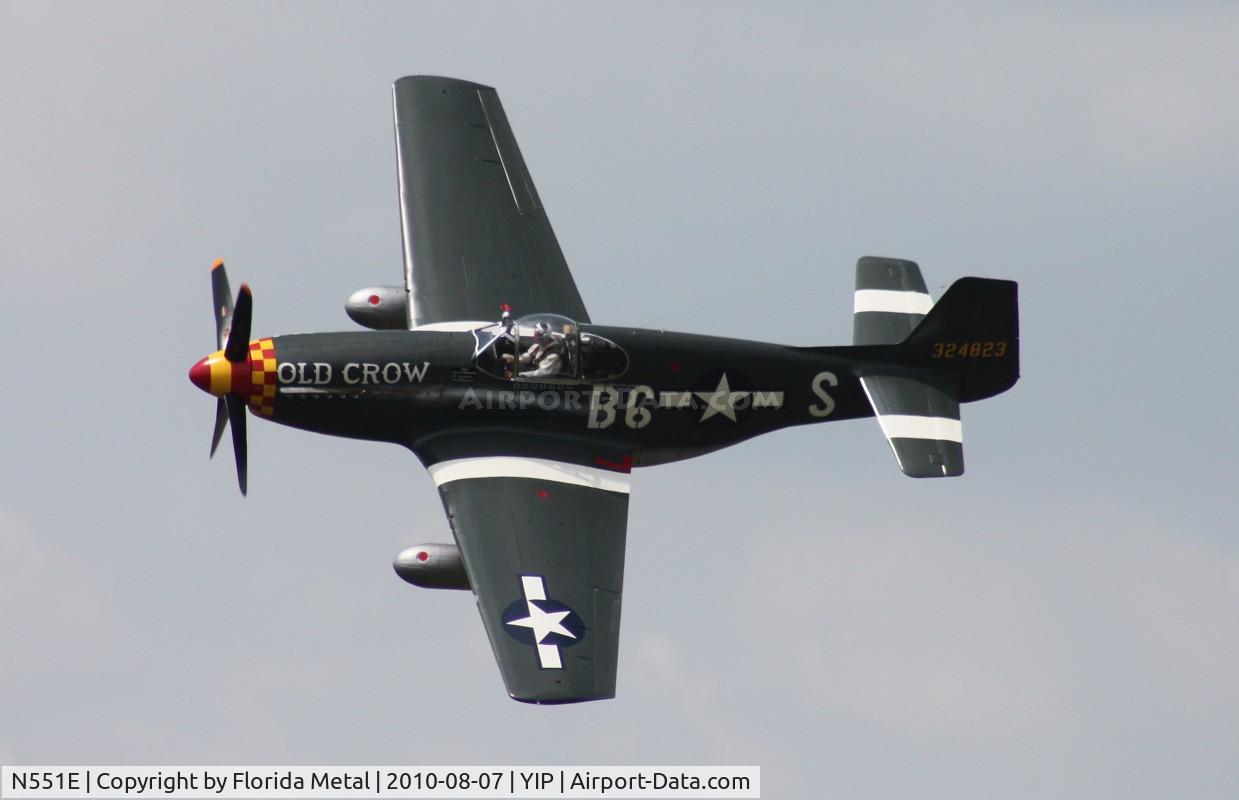 N551E, 1943 North American P-51B-1NA Mustang C/N 102-24700, Old Crow