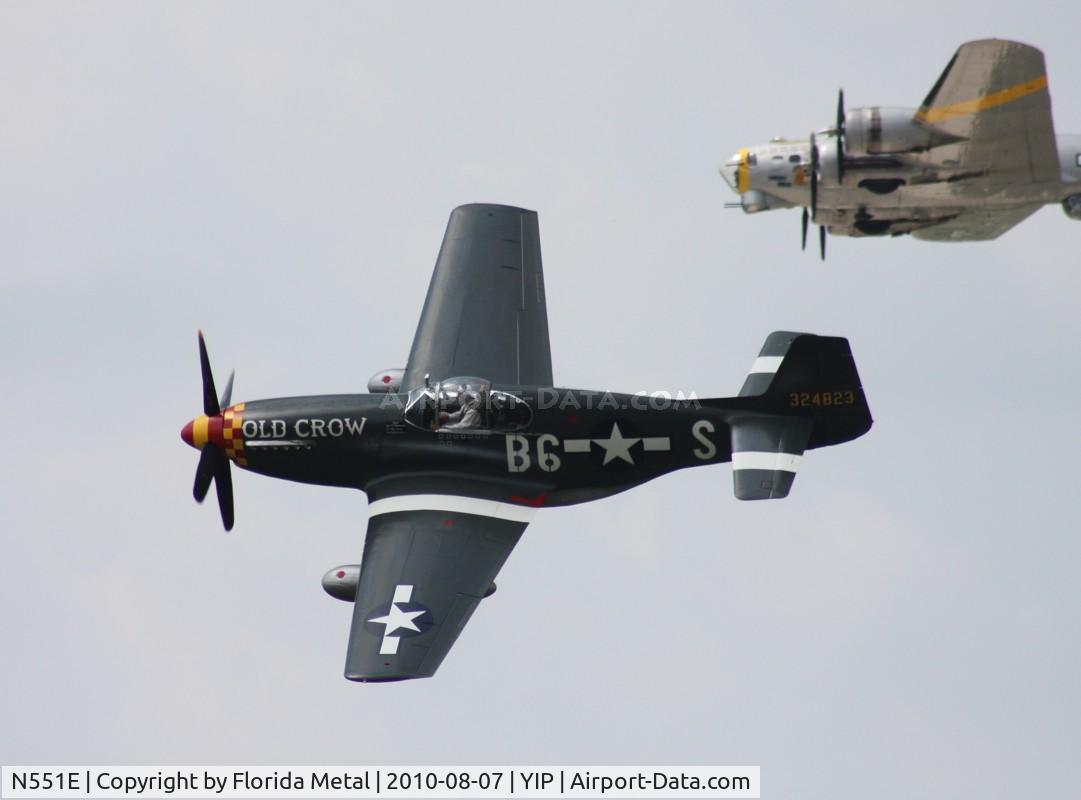 N551E, 1943 North American P-51B-1NA Mustang C/N 102-24700, Old Crow