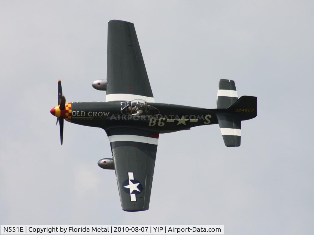N551E, 1943 North American P-51B-1NA Mustang C/N 102-24700, Old Crow