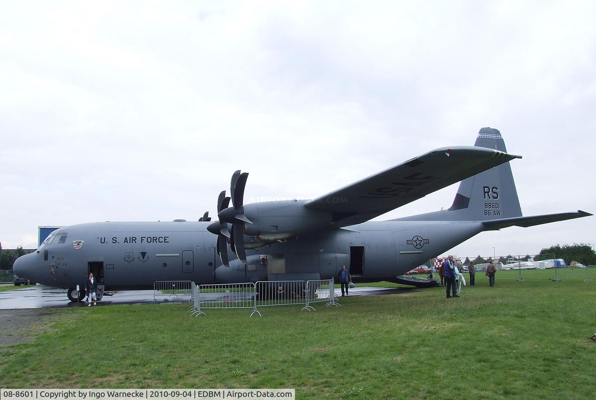 08-8601, 2008 Lockheed Martin C-130J-30 Super Hercules C/N 382-5609, Lockheed Martin C-130J Super Hercules of the USAF at the 2010 Air Magdeburg