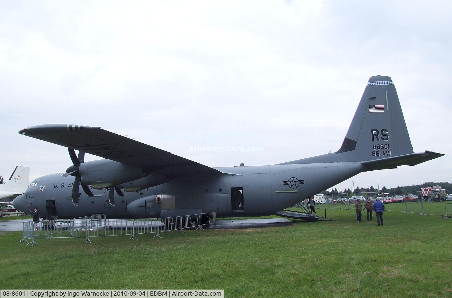 08-8601, 2008 Lockheed Martin C-130J-30 Super Hercules C/N 382-5609, Lockheed Martin C-130J Super Hercules of the USAF at the 2010 Air Magdeburg