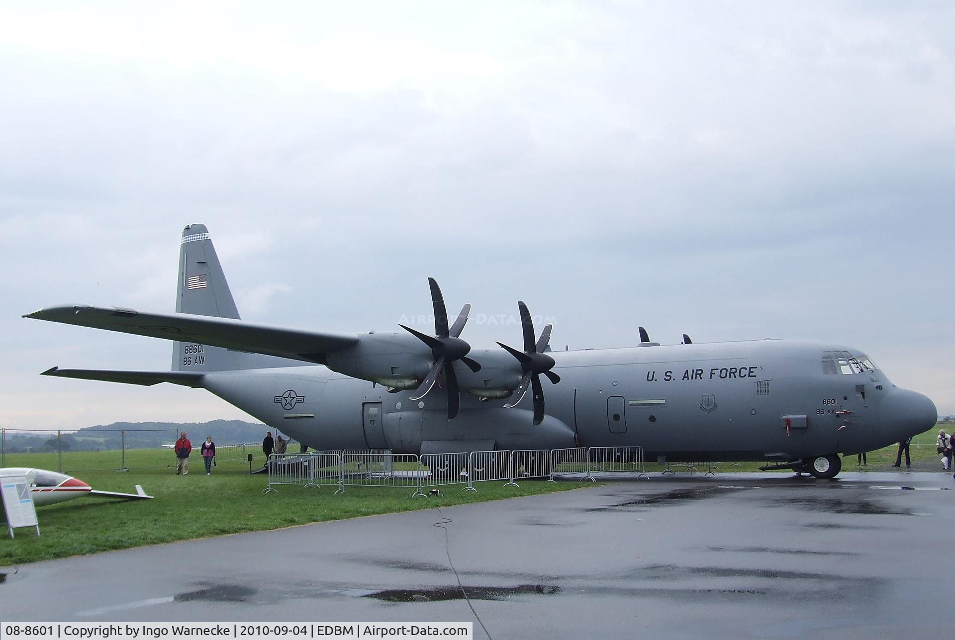 08-8601, 2008 Lockheed Martin C-130J-30 Super Hercules C/N 382-5609, Lockheed Martin C-130J Super Hercules of the USAF at the 2010 Air Magdeburg