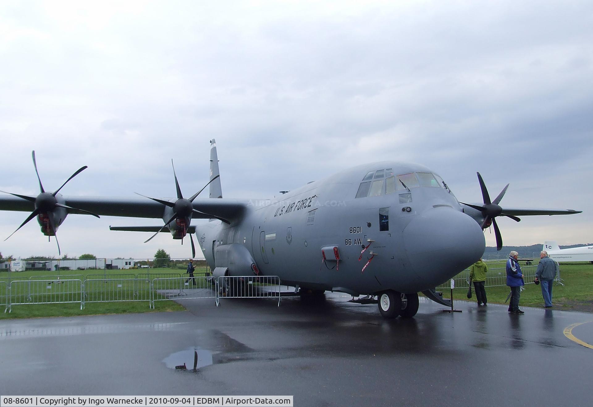 08-8601, 2008 Lockheed Martin C-130J-30 Super Hercules C/N 382-5609, Lockheed Martin C-130J Super Hercules of the USAF at the 2010 Air Magdeburg