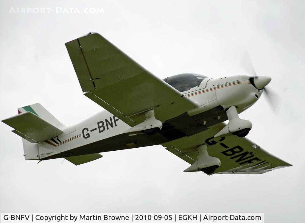 G-BNFV, 1987 Robin DR-400-120 Dauphin C/N 1767, SHOT AT HEADCORN