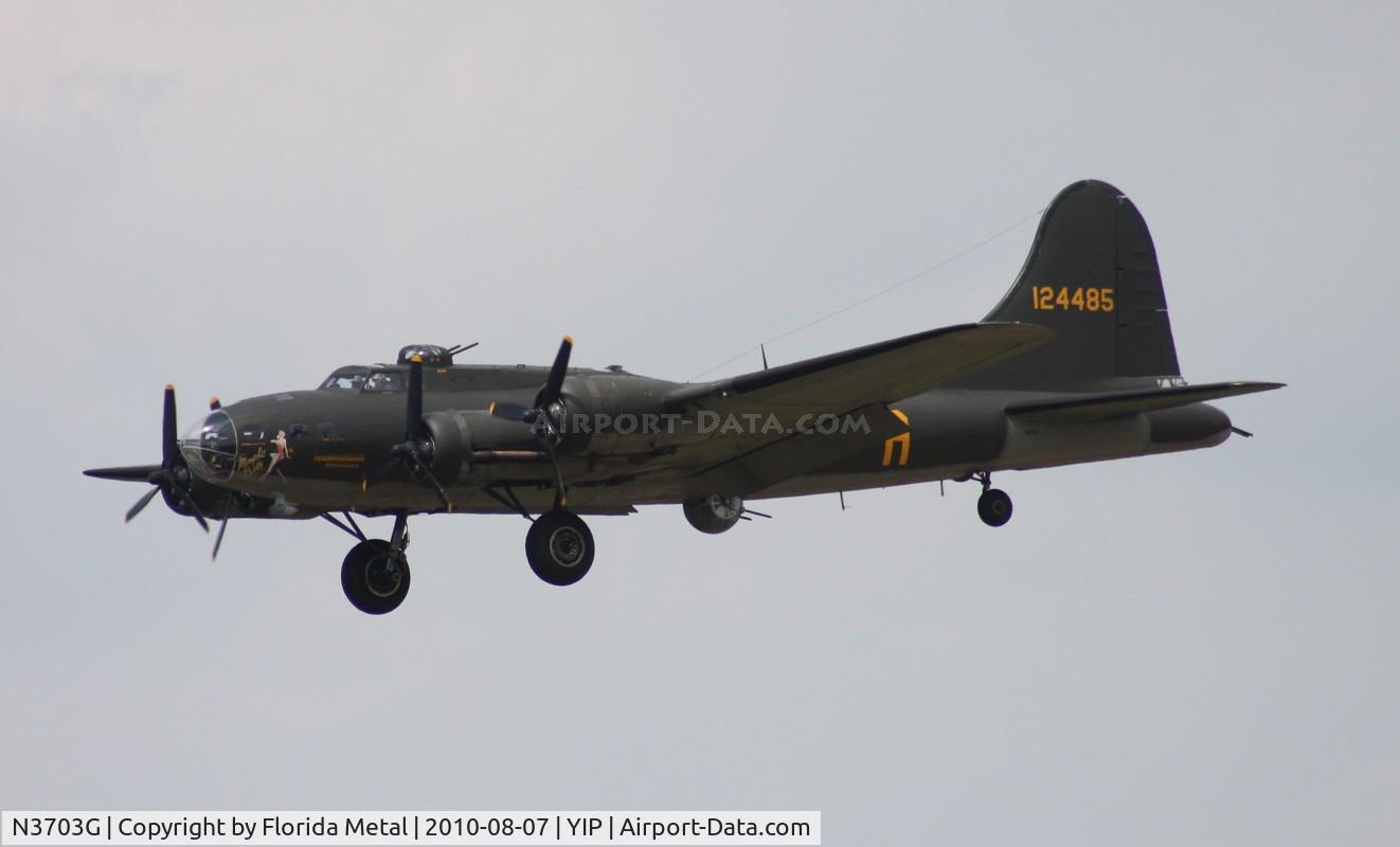 N3703G, 1945 Boeing B-17G Flying Fortress C/N 44-83546-A, Memphis Belle