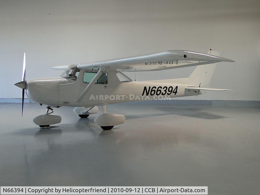 N66394, 1974 Cessna 150M C/N 15076018, Parked in a hanger