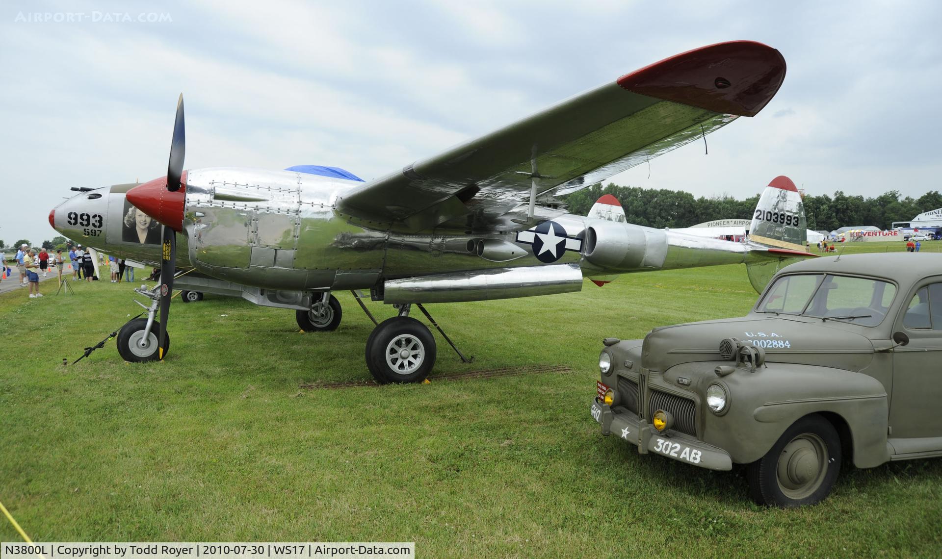 N3800L, 1945 Lockheed P-38L-5-LO Lightning C/N 422-8342, EAA AIRVENTURE 2010