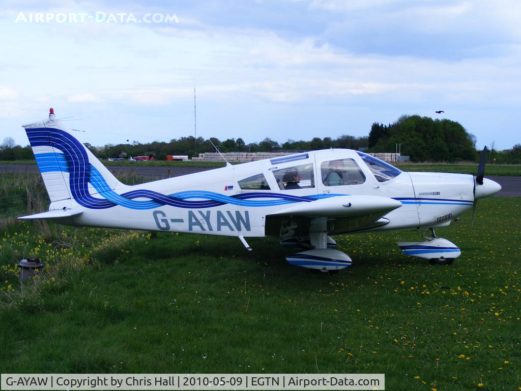 G-AYAW, 1970 Piper PA-28-180 Cherokee C/N 28-5805, at Enstone Airfield