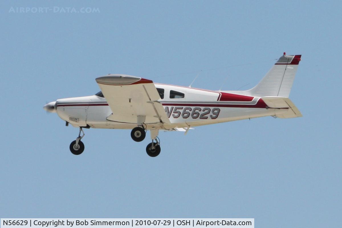N56629, 1973 Piper PA-28-235 Cherokee Pathfinder C/N 28-7410017, Arriving at Airventure 2010 - Oshkosh, Wisconsin