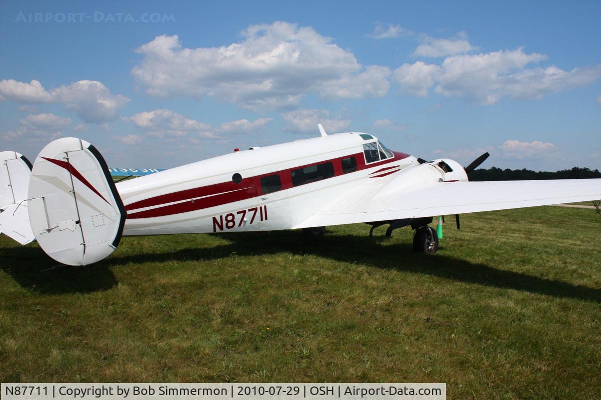 N87711, 1963 Beech H-18 C/N BA-650, Airventure 2010 - Oshkosh, Wisconsin