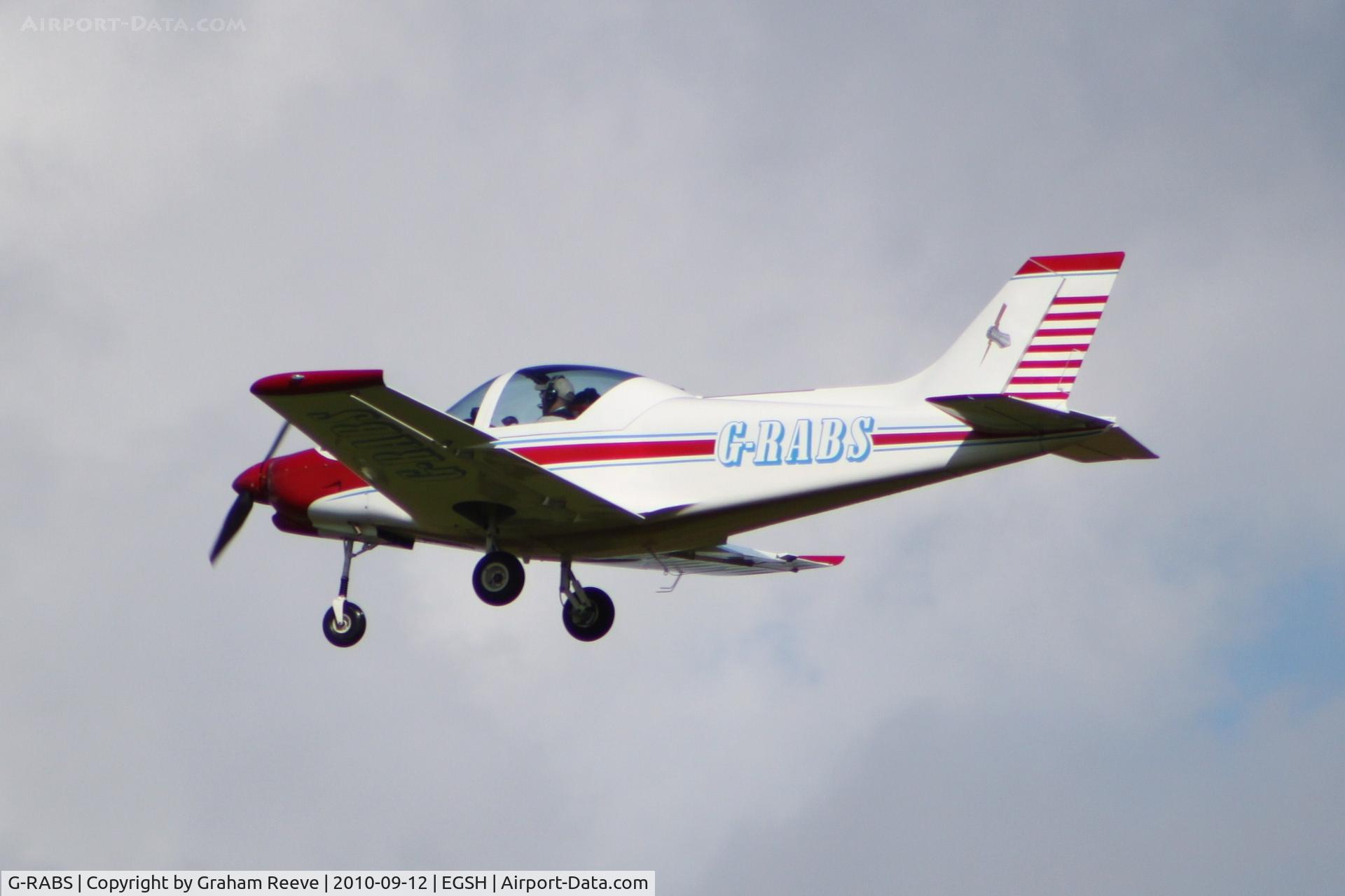 G-RABS, 2006 Alpi Aviation Pioneer 300 C/N PFA 330-14563, Landing at Norwich.