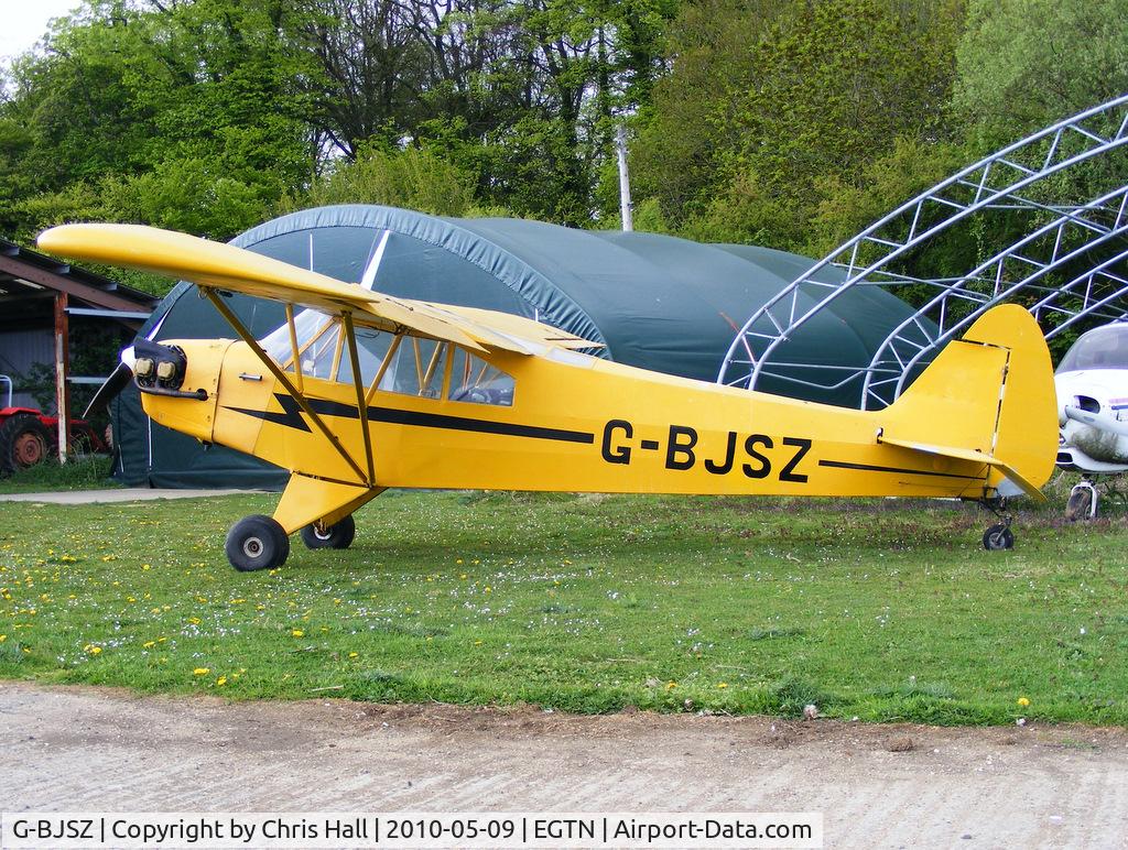 G-BJSZ, 1944 Piper L-4H Grasshopper (J3C-65D) C/N 11874, at Enstone Airfield